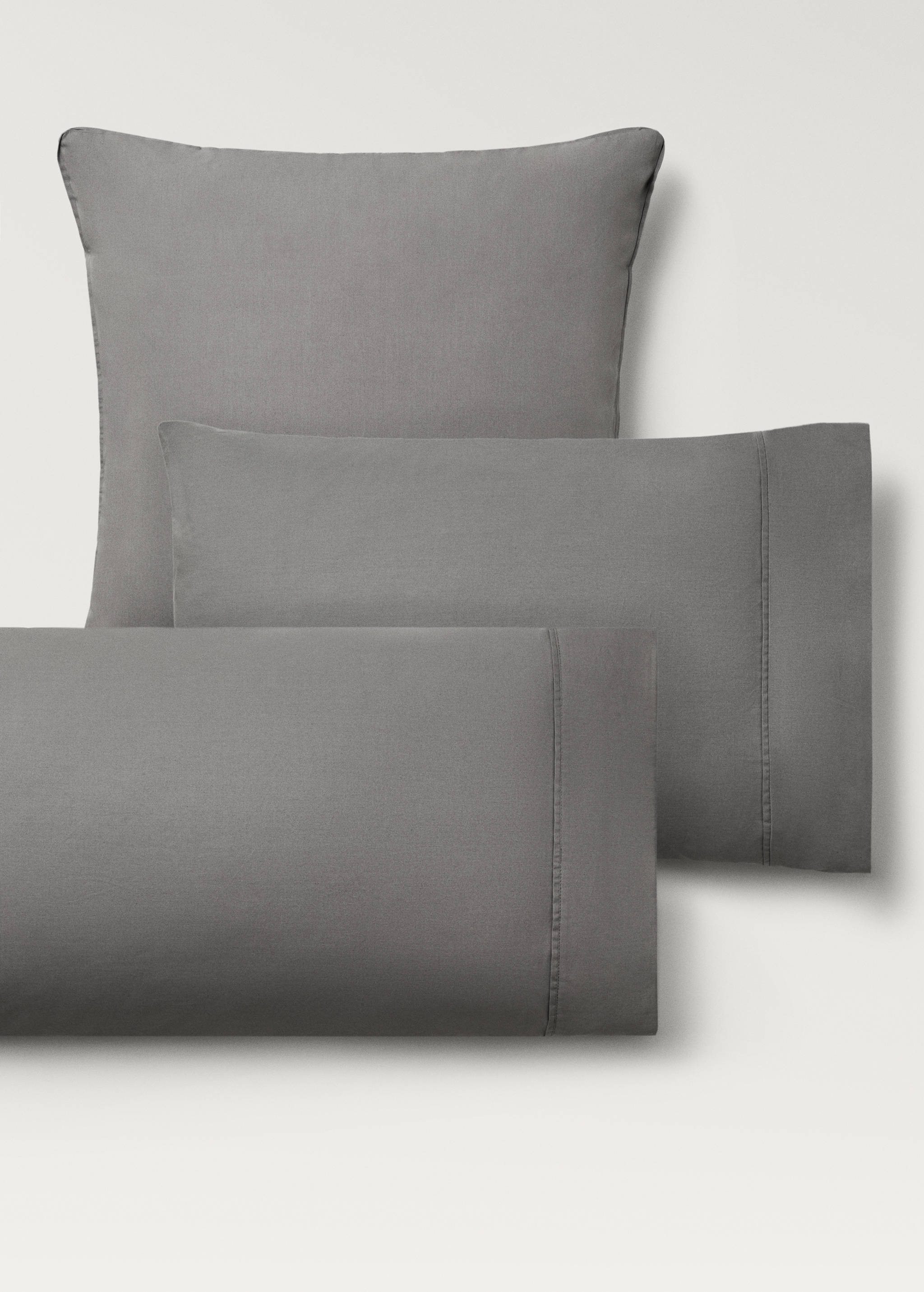 Deux taies d'oreiller percale de coton 300 fils 50x75 cm - Détail de l'article 4