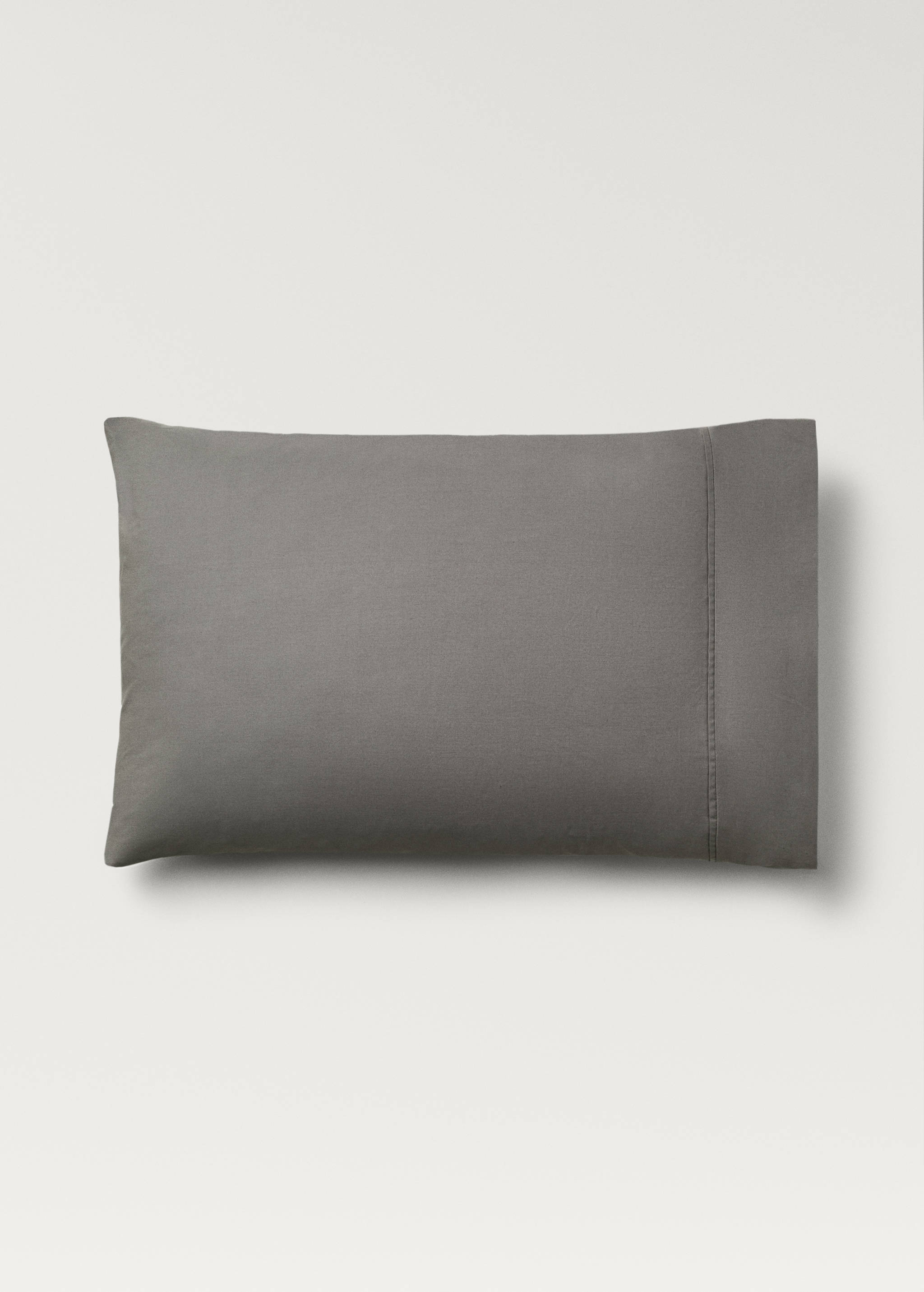 Deux taies d'oreiller percale de coton 300 fils 50x75 cm - Article sans modèle
