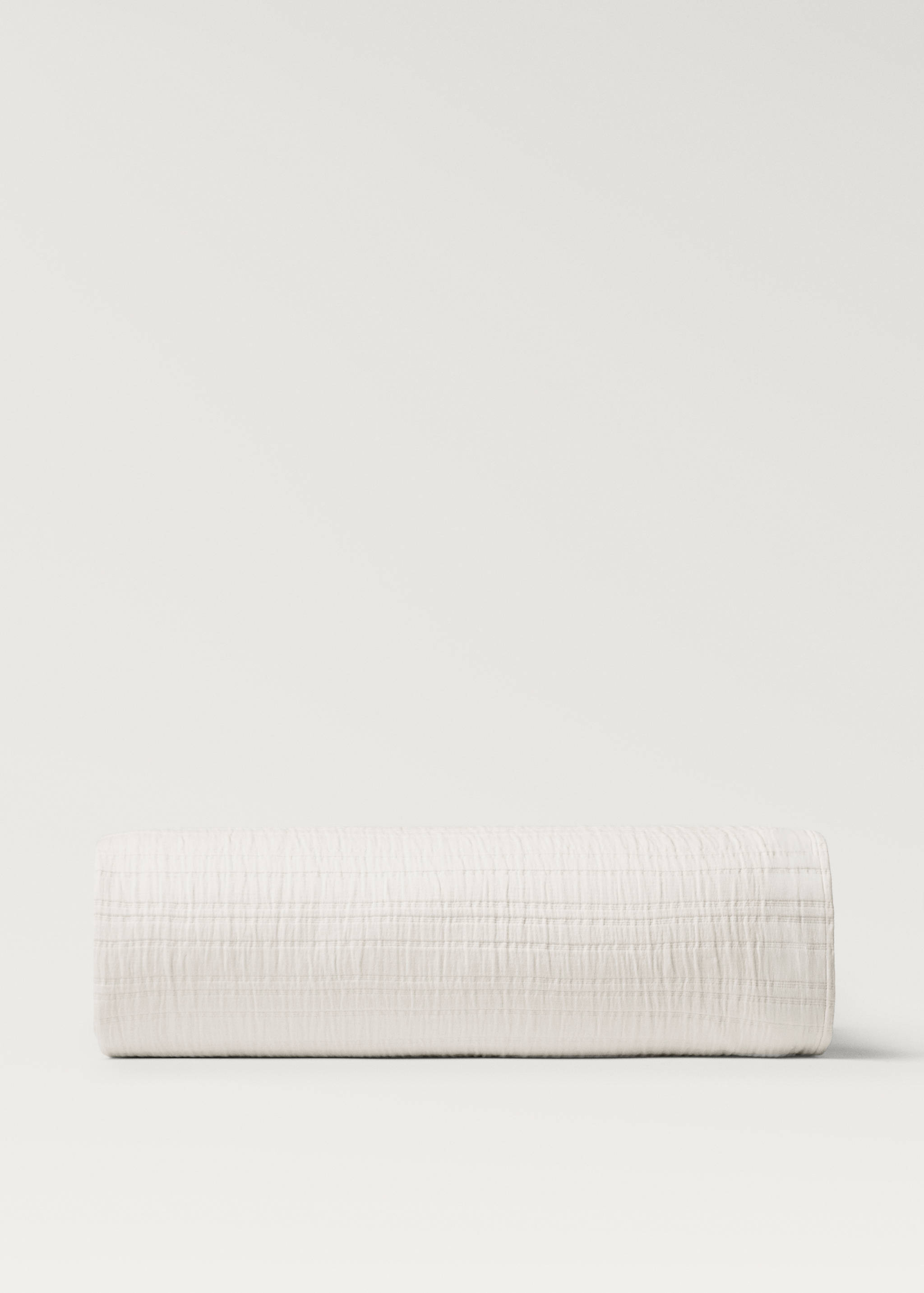 Tagesdecke aus Baumwolljacquard mit Streifen, Bett 130/150 cm - Artikel ohne Model