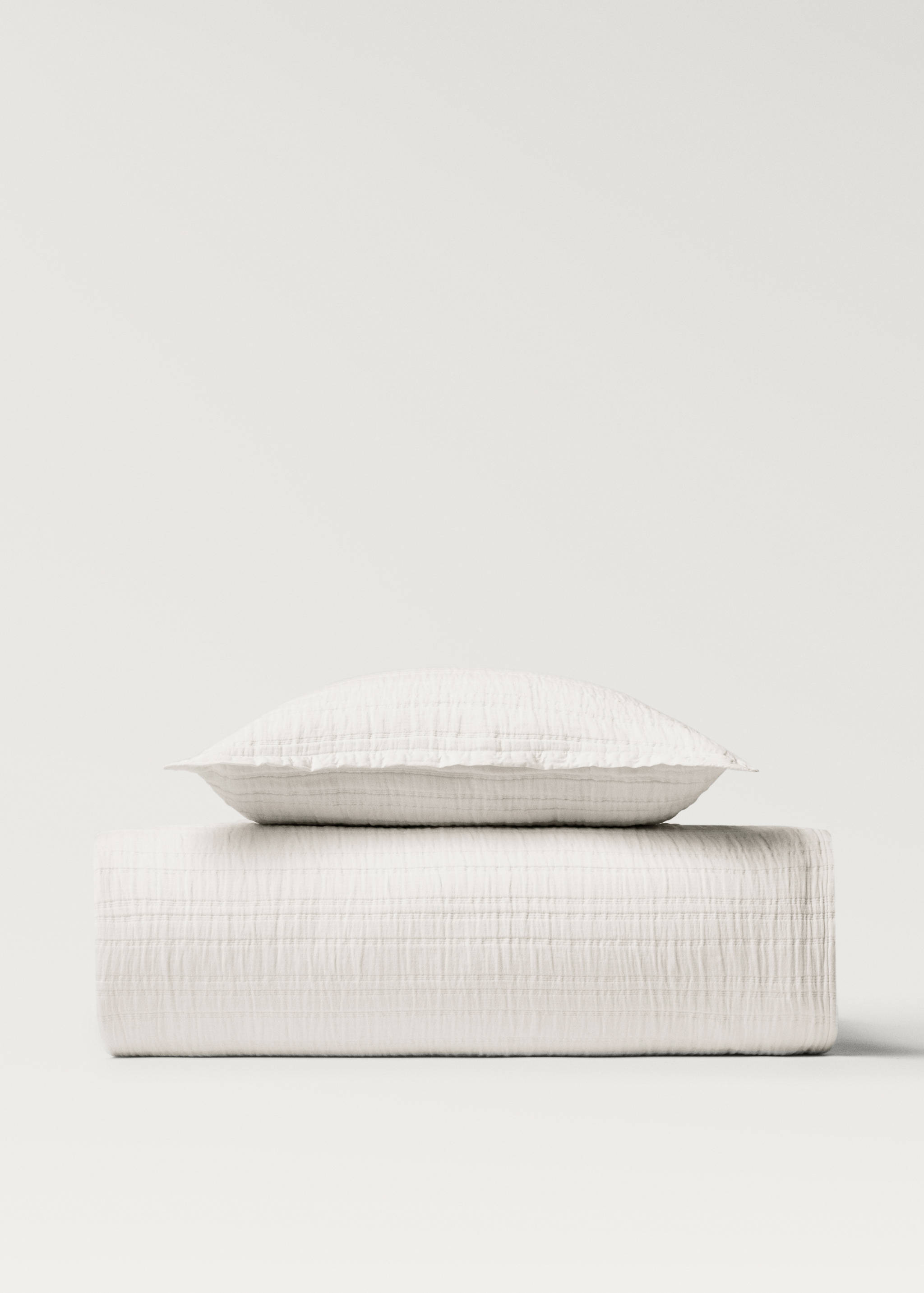 Tagesdecke aus Baumwolljacquard mit Streifen, Bett 130/150 cm - Detail des Artikels 3