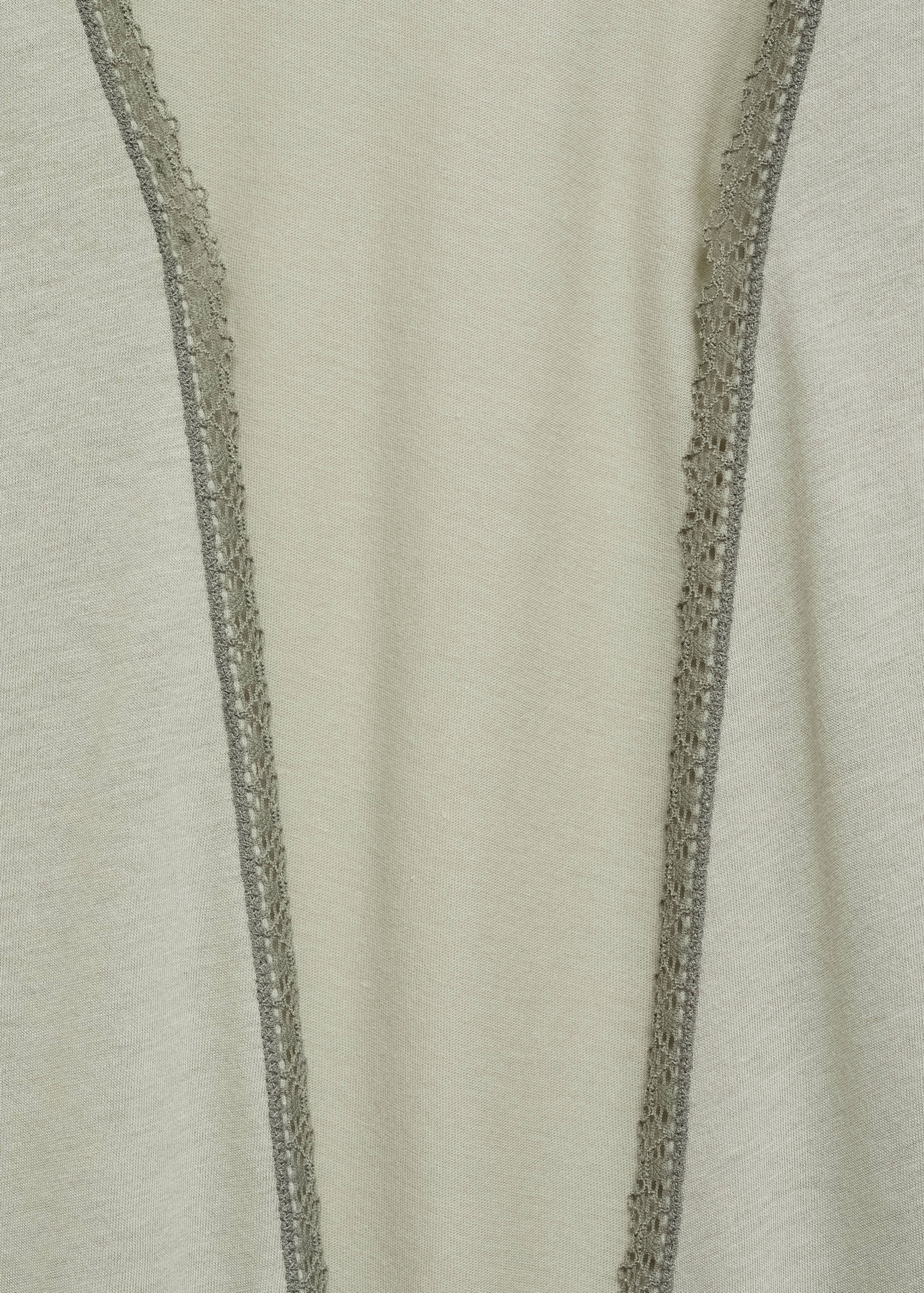 Cotton robe with contrasting lace - Details of the article 8