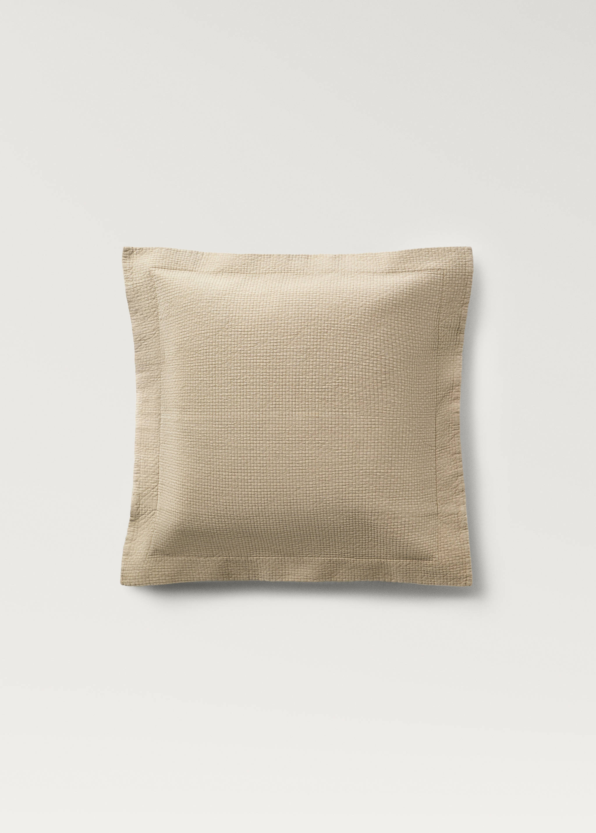 Cotton jacquard mini-check bed cushion cover, 50x50 cm - Article without model