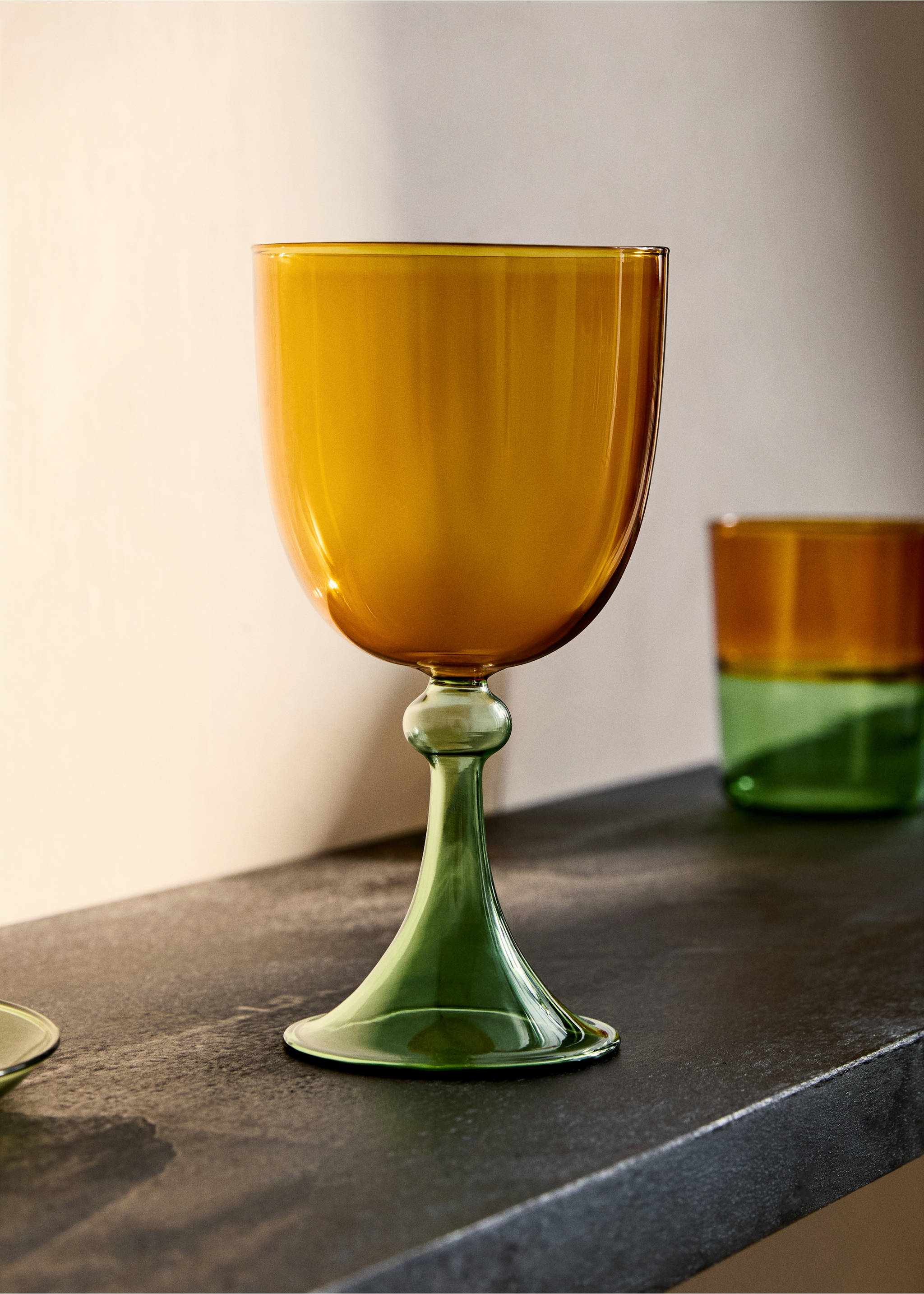 Borosilicate glass with two-tone design - General plane, Orange. Ref: 87062955-00.