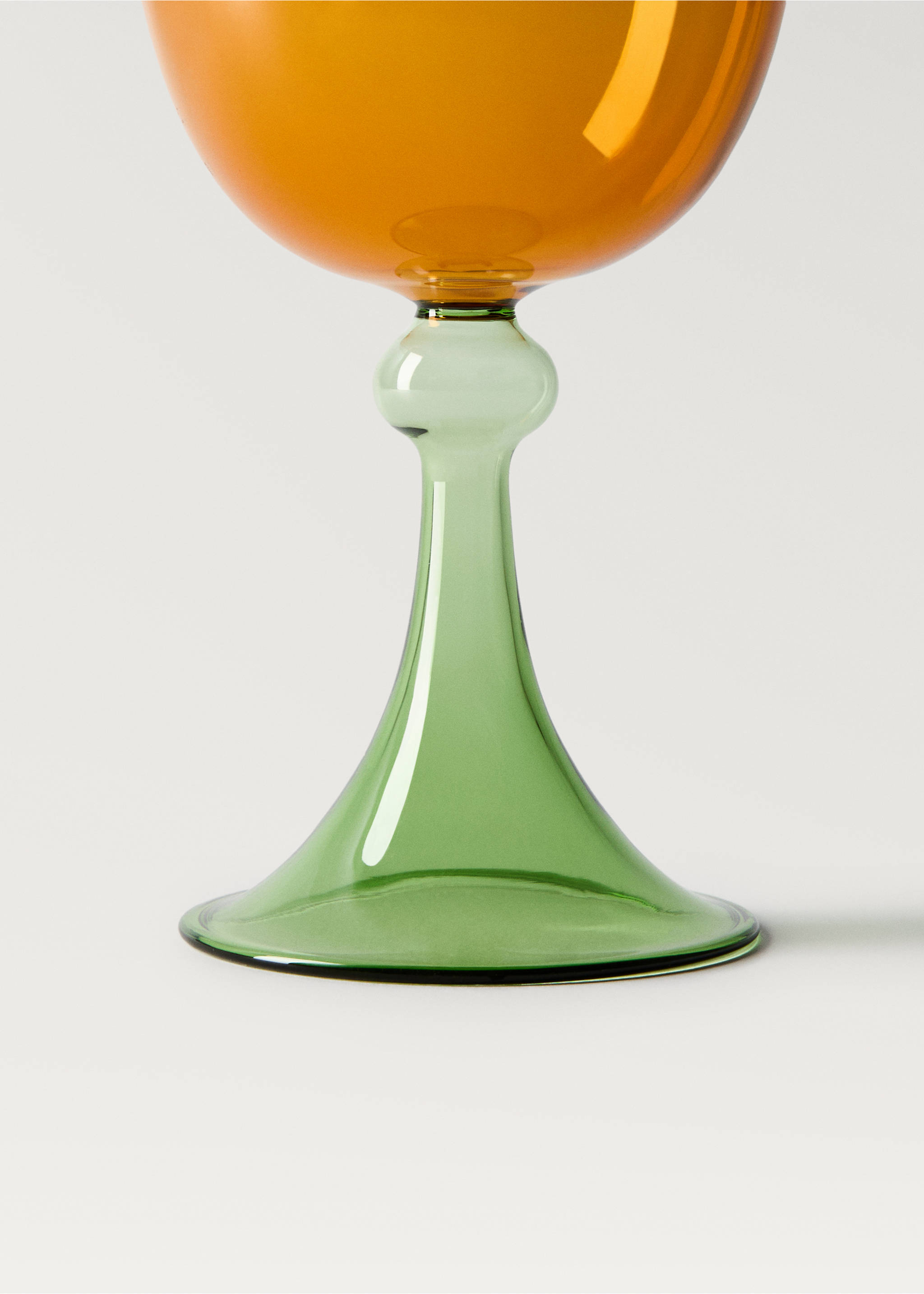 Borosilicate glass with two-tone design - Details of the article 2, Orange. Ref: 87062955-00.