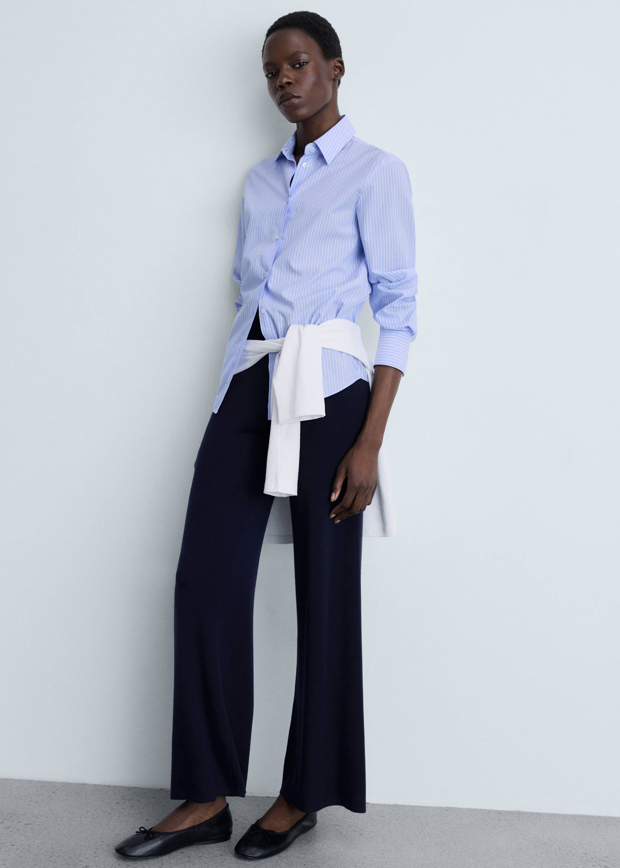 Straight knitted pants - Details of the article 2