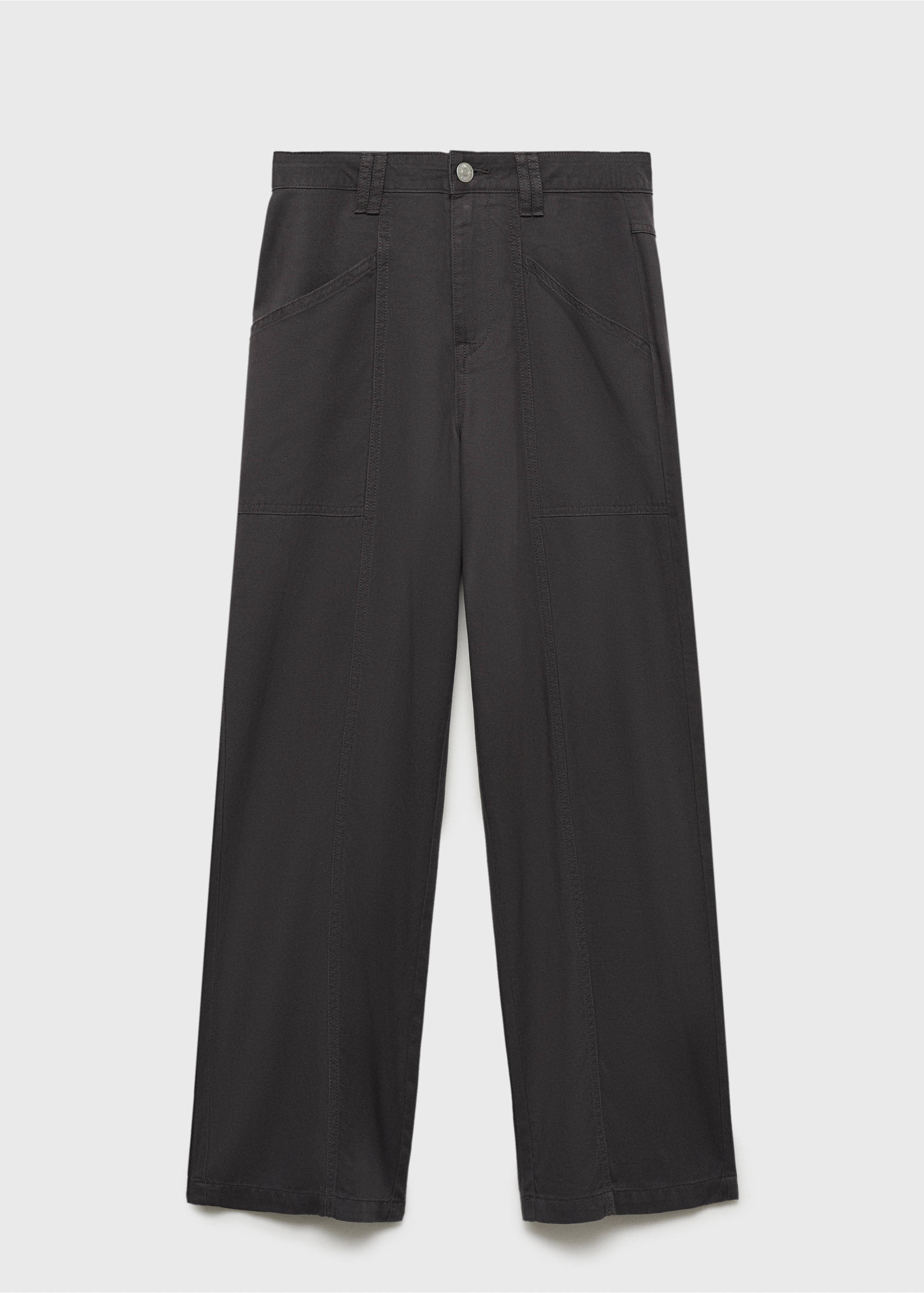 Straight pants - Article without model, Charcoal. Ref: 87063276-00.