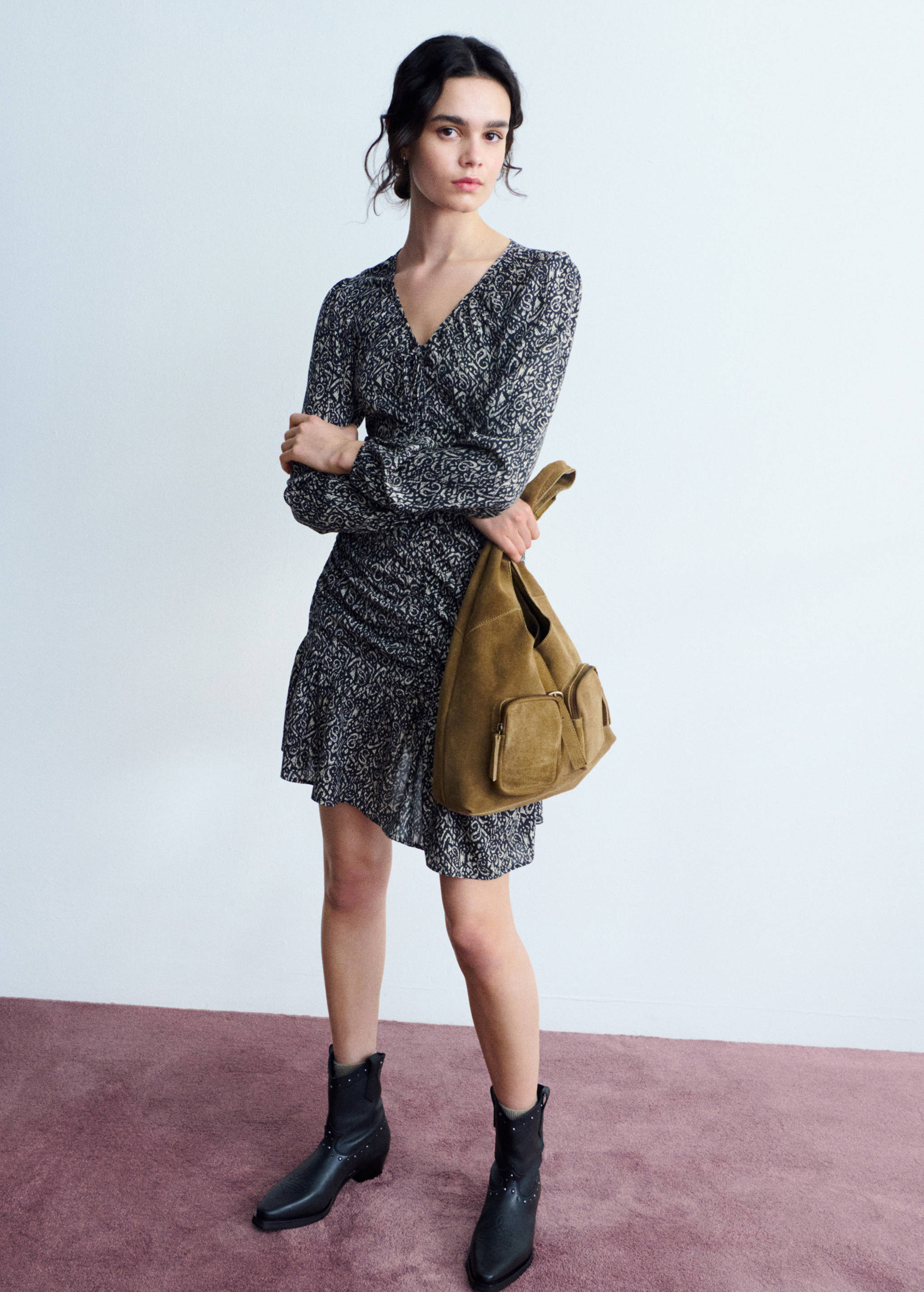 Vestit frunzit estampat - Detall de l'article 5