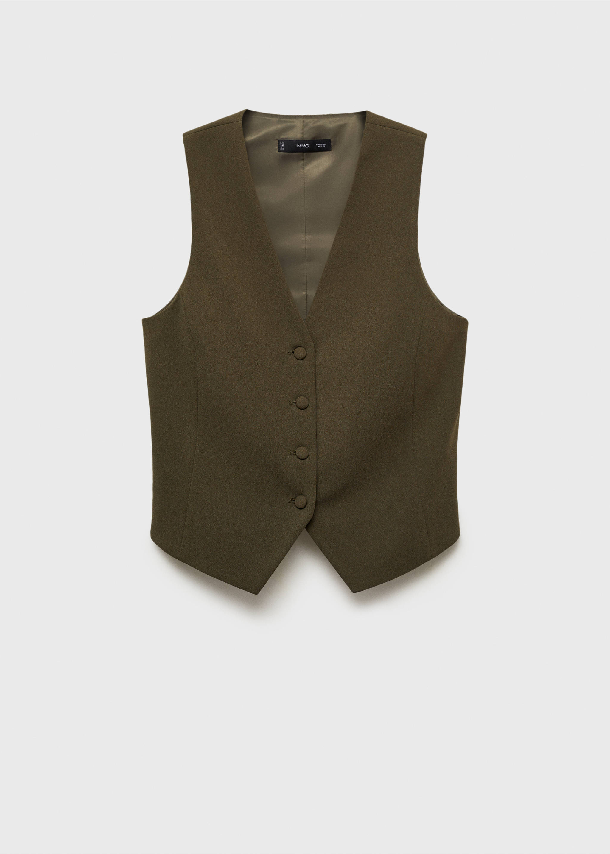 Geknöpfte Anzugweste - Artikel ohne Model, Khaki. Ref: 87063279-00.