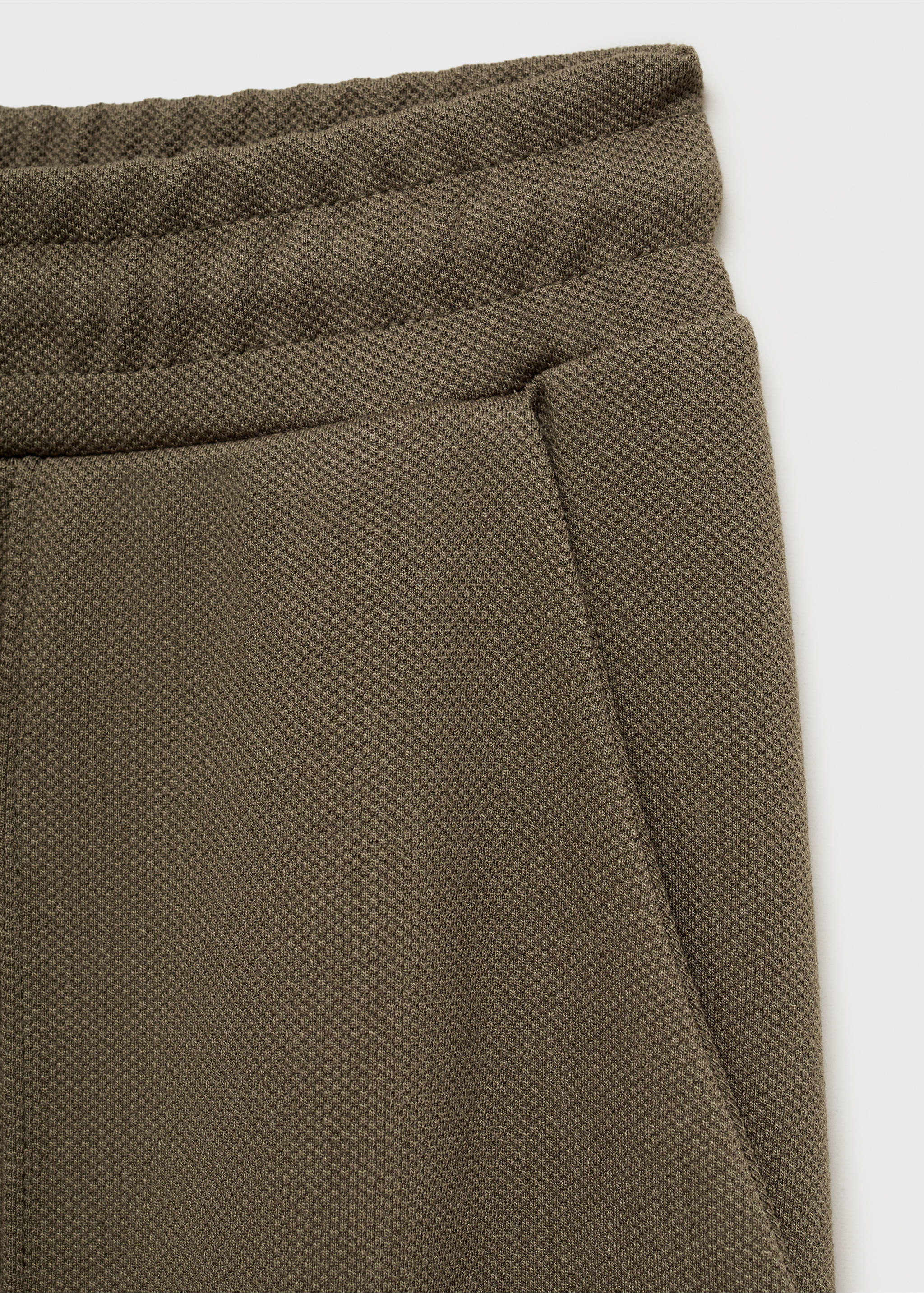 Wide leg jogger trousers - Details of the article 0, Khaki. Ref: 87063280-00.