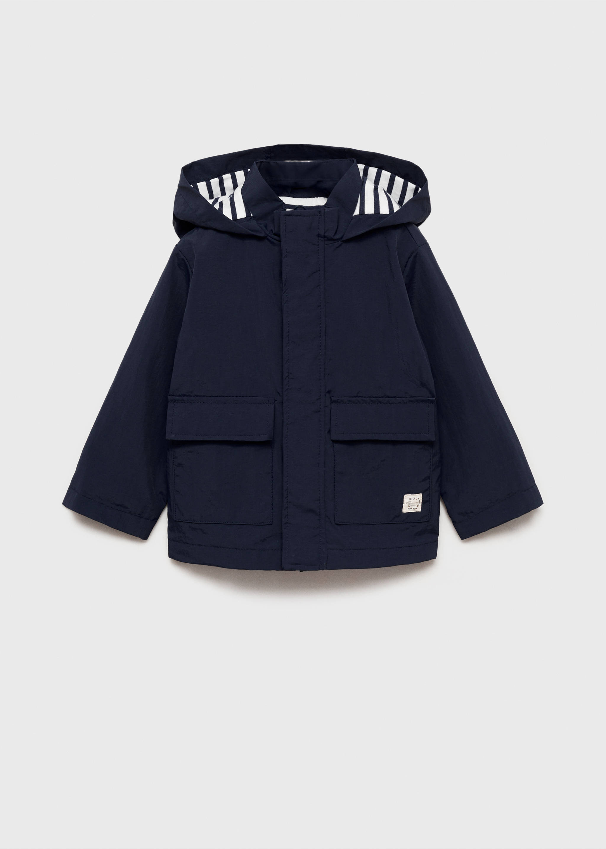 Wattierter Kapuzenparka - Artikel ohne Model, Dunkles Marineblau. Ref: 87063281-00.