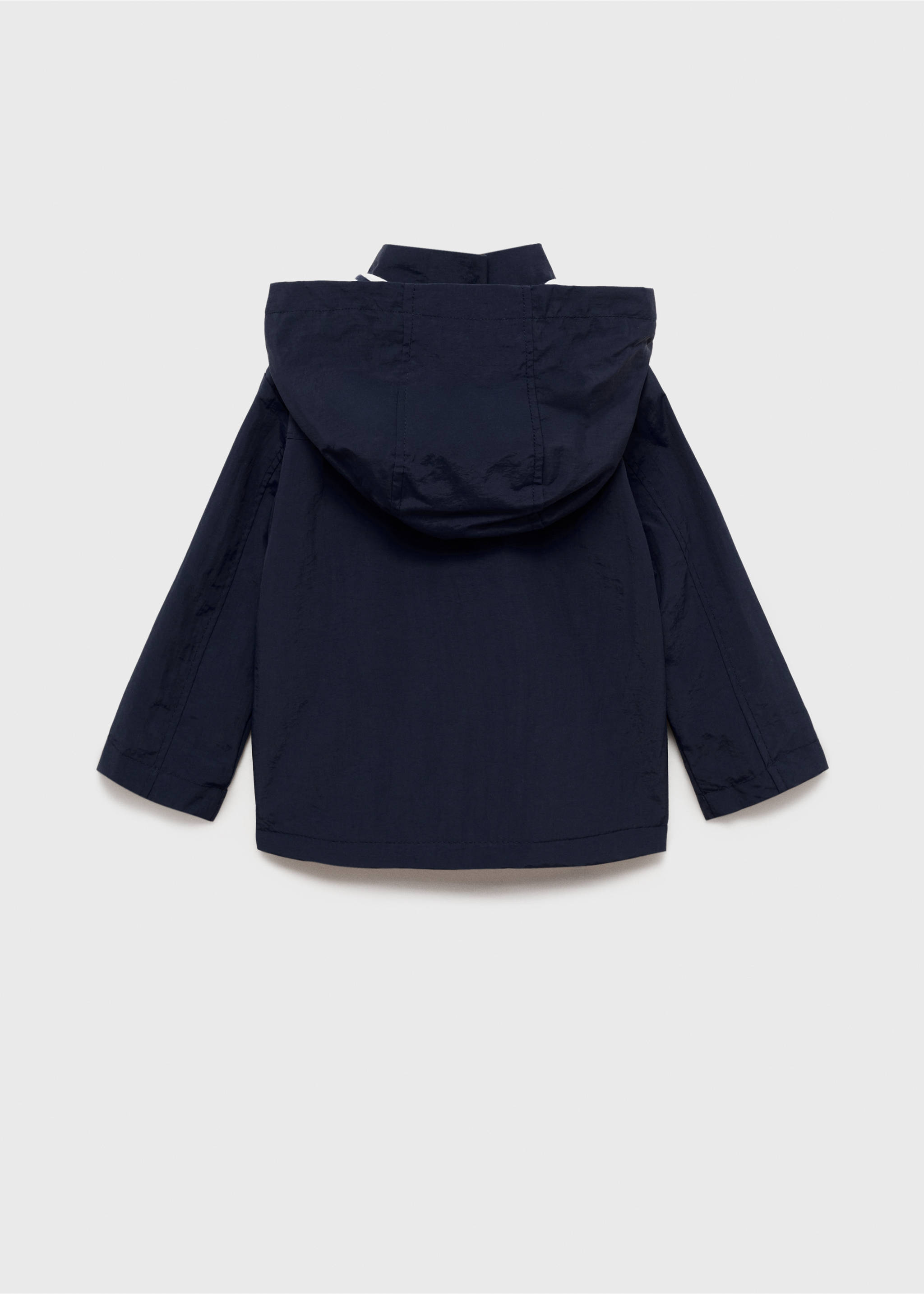 Wattierter Kapuzenparka - Rückseite des Artikels, Dunkles Marineblau. Ref: 87063281-00.