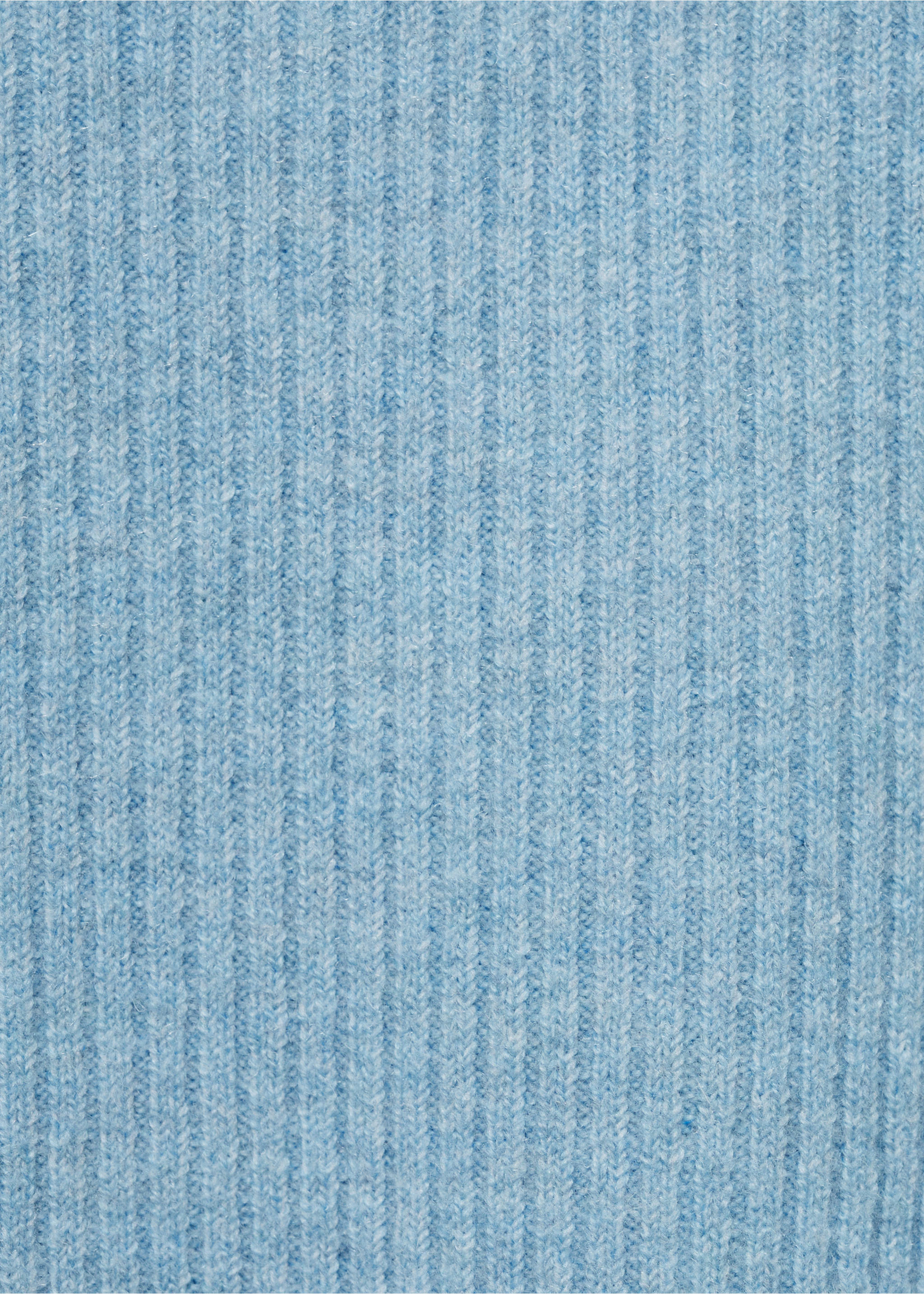 Gerippter Pullover mit Bateau-Ausschnitt - Detail des Artikels 0, Himmelblau. Ref: 87063286-00.