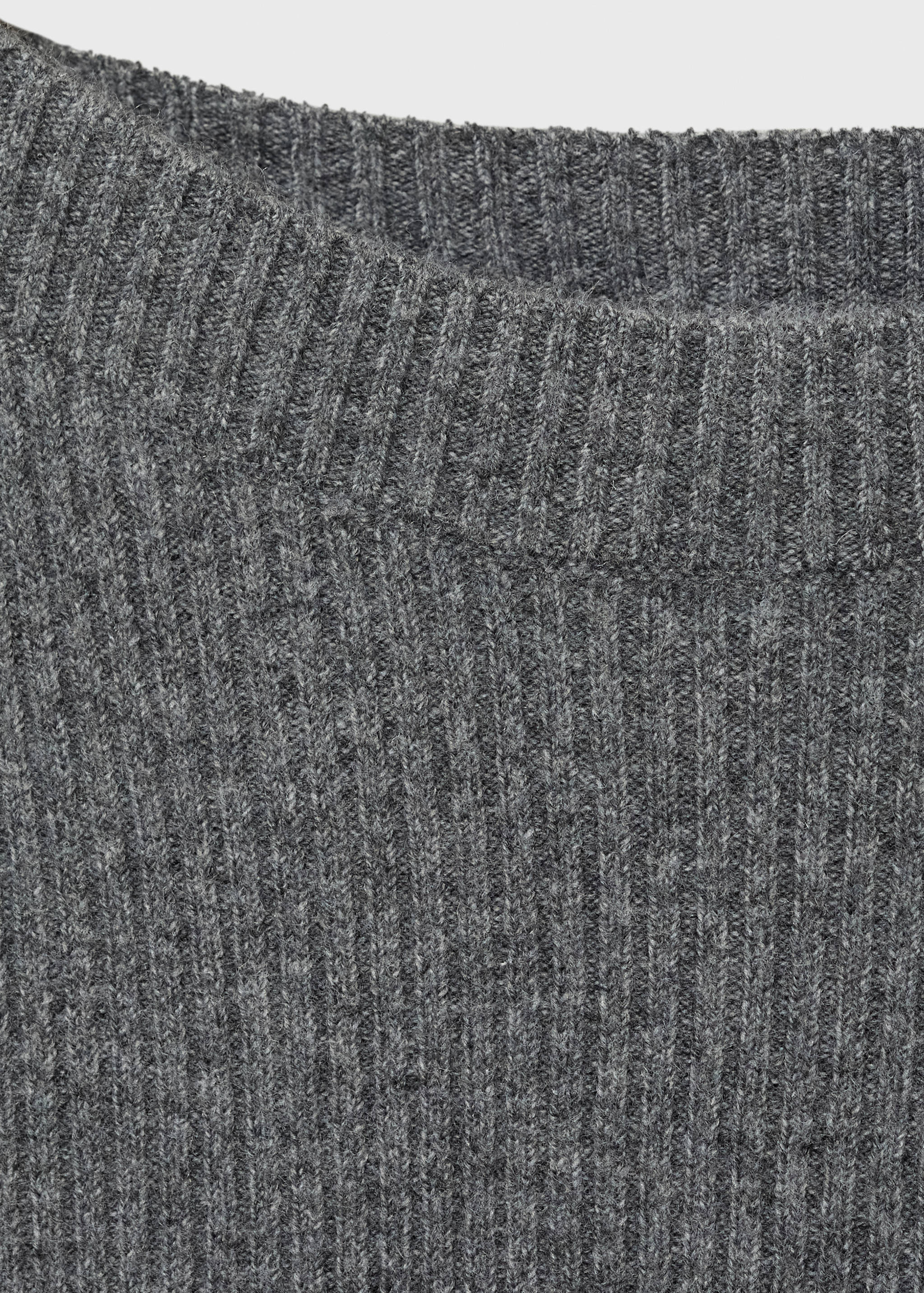 Boat neck ribbed sweater - Details of the article 8