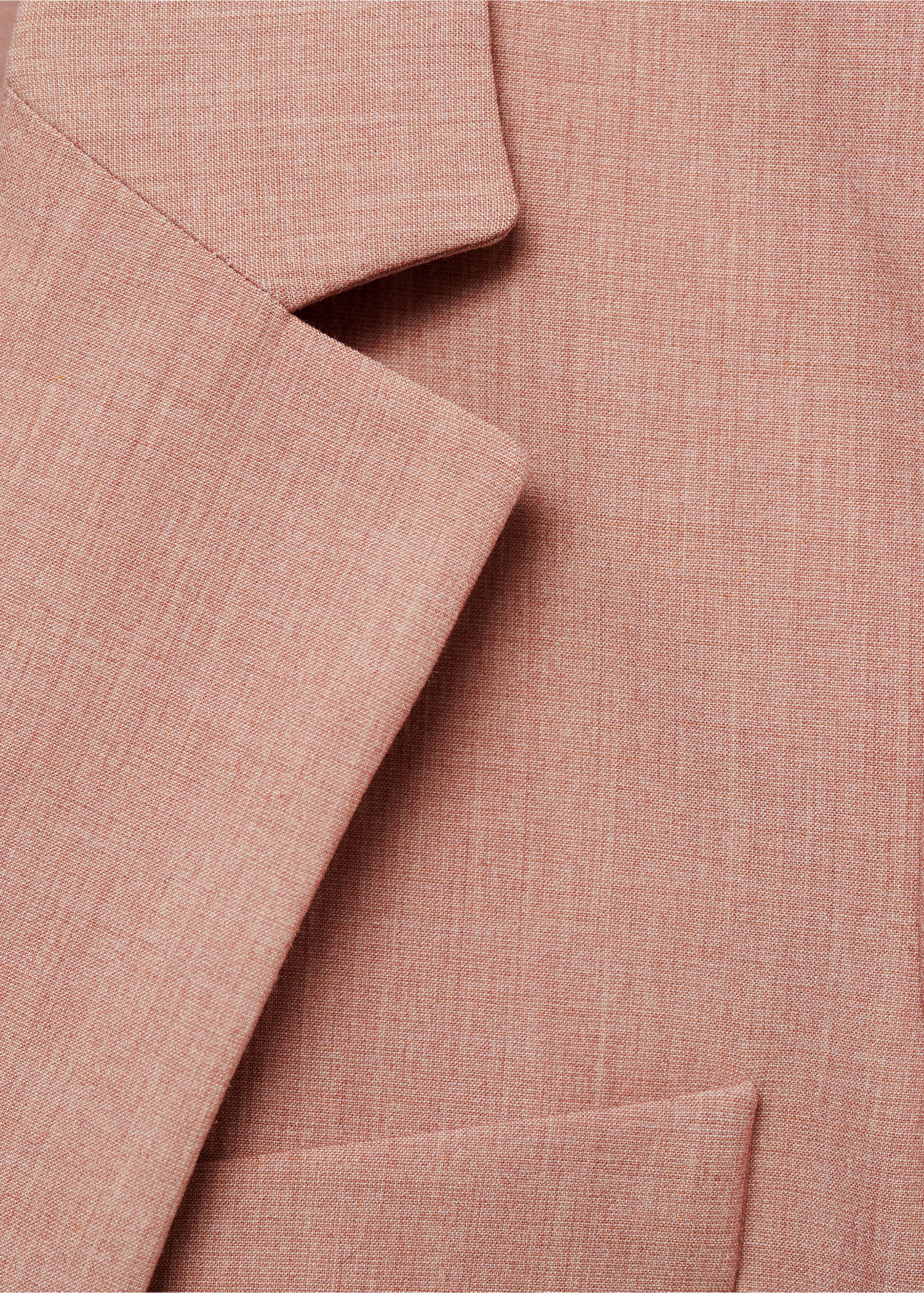 Taillierter Blazeranzug - Detail des Artikels 8, Pastellrosa. Ref: 87063292-00.