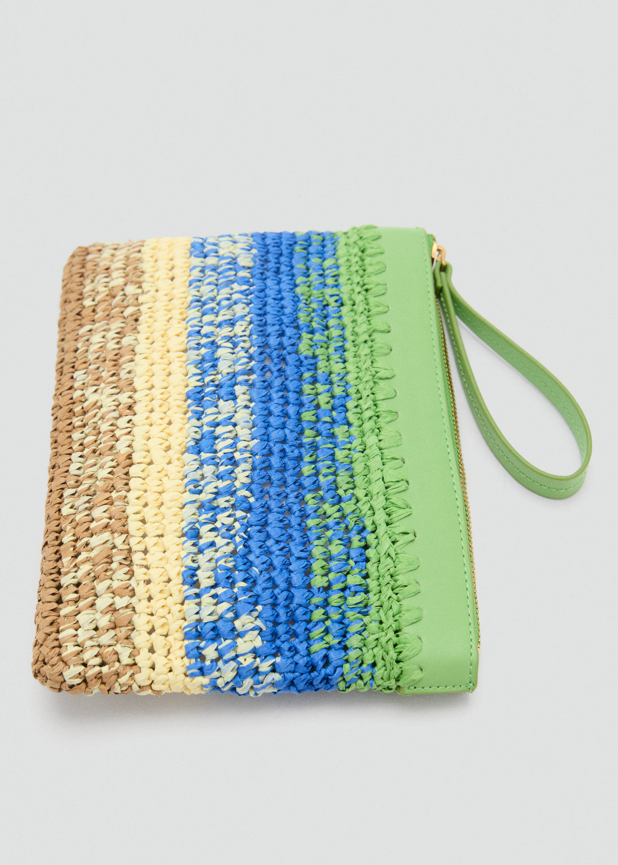 Natural fibre degradé clutch - Details of the article 2