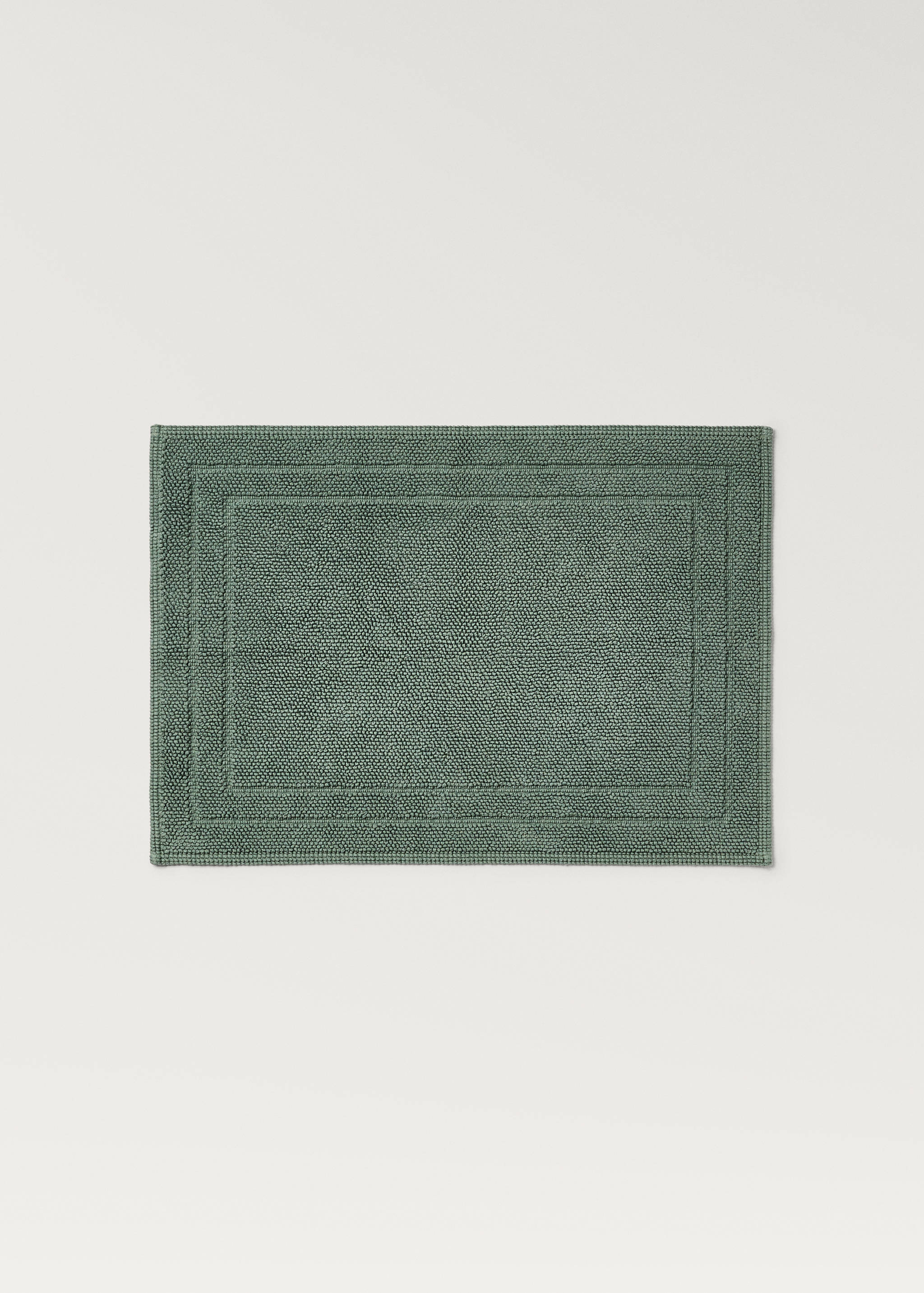 Badrumsmatta för barn med ramdesign i bomull - Artikel utan modell