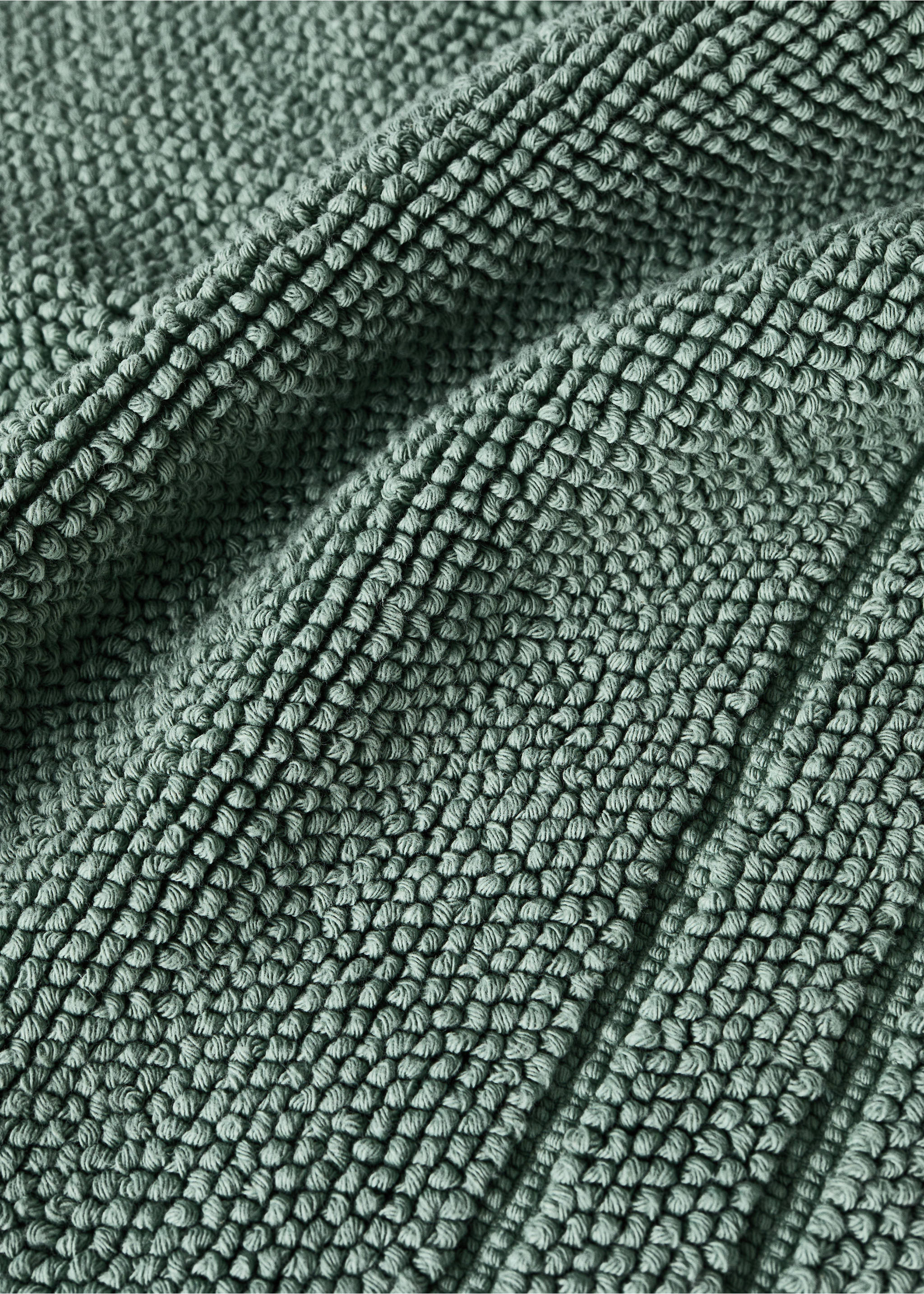 Kinder-Badteppich aus Baumwolle mit Umrandung - Detail des Artikels 2, Grün. Ref: 87063306-00.