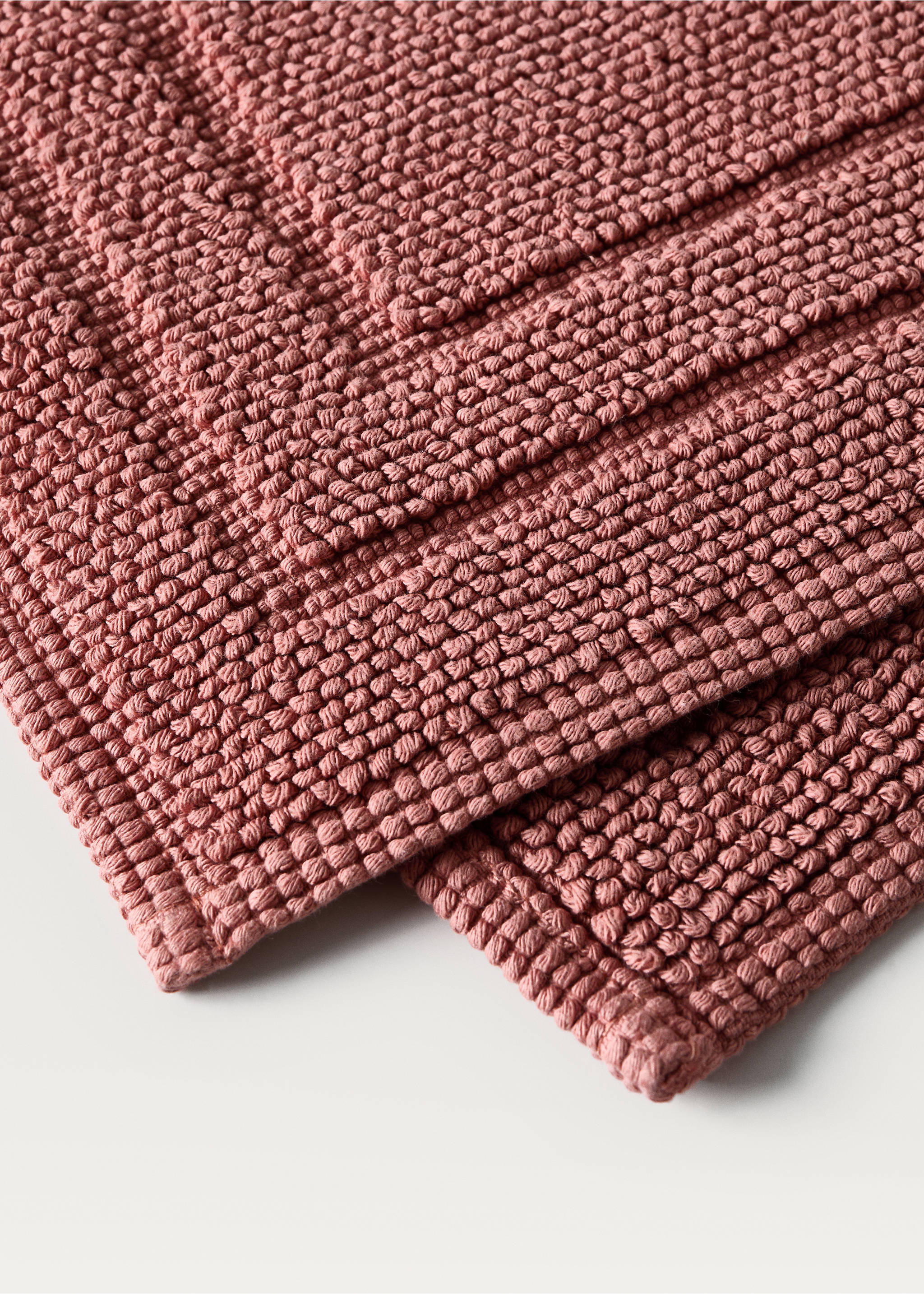 Children’s bath mat cotton frame - Details of the article 2, Pink. Ref: 87063306-00.