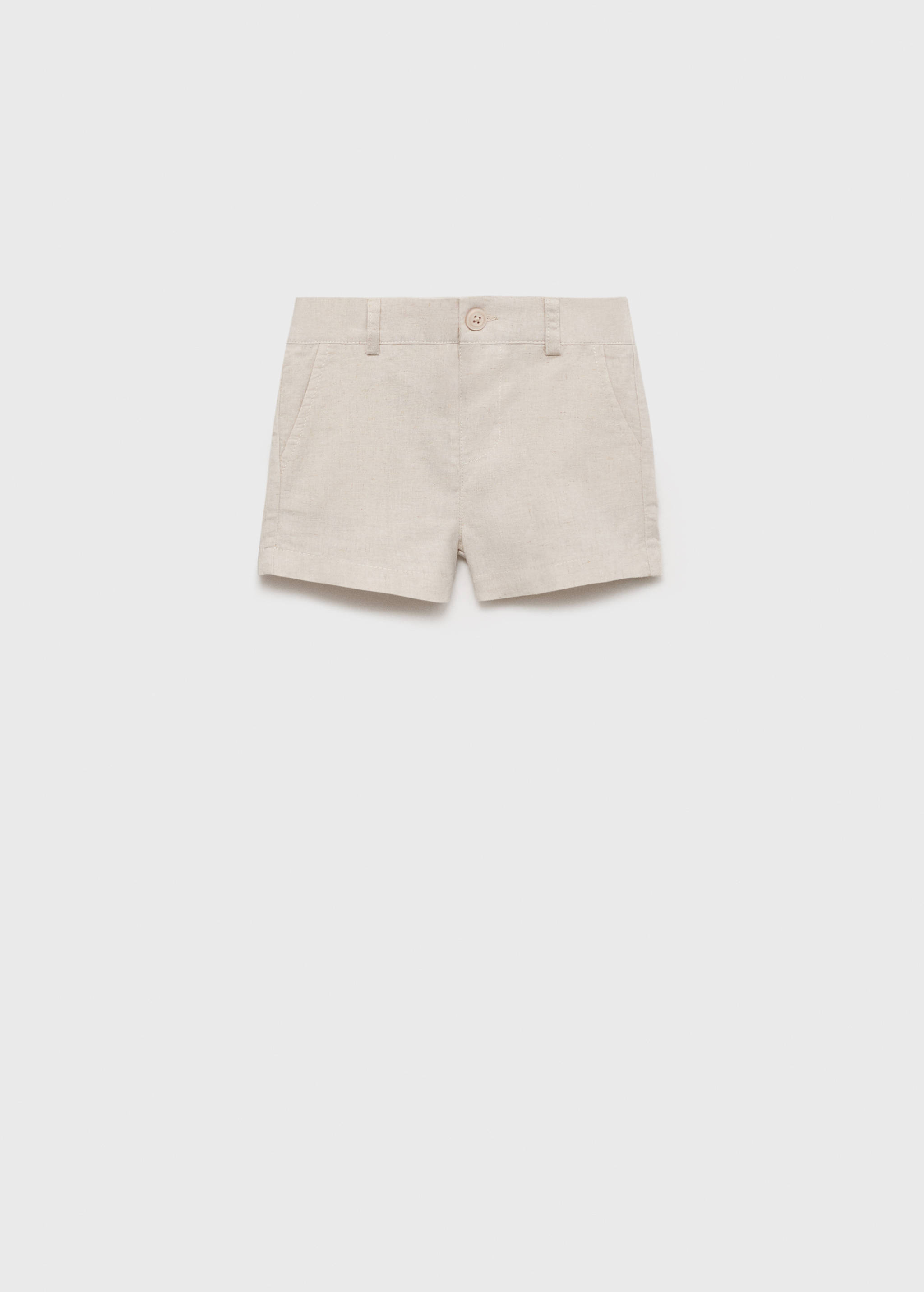 Linen-blend Bermuda shorts - Article without model