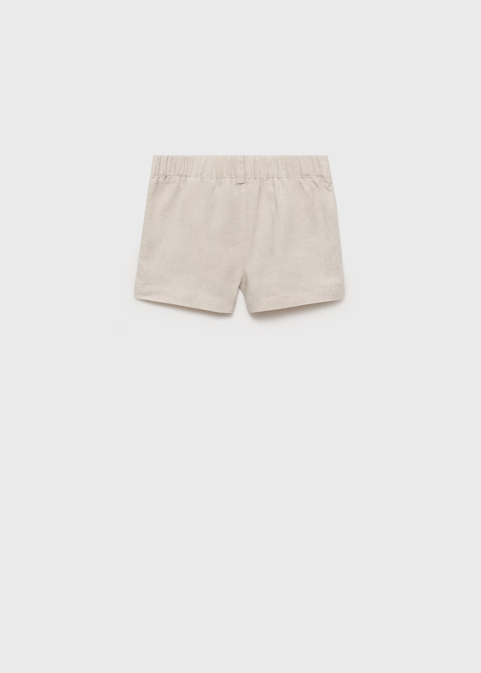 Linen-blend Bermuda shorts - Reverse of the article