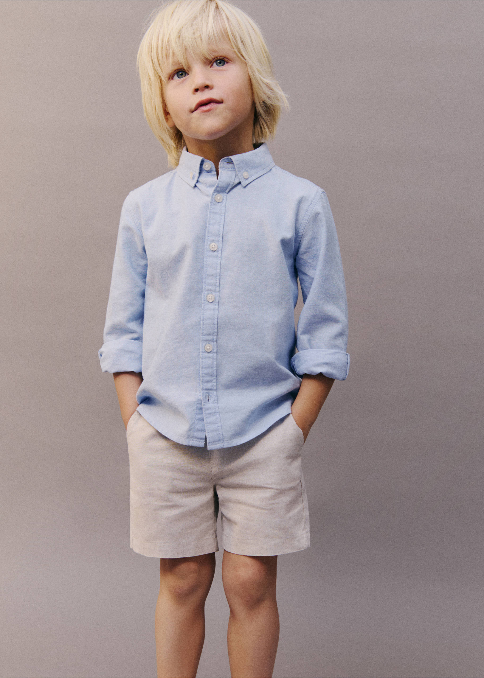 Bermudas lino - Detalle del artículo 5, Arena. Ref: 87063634-00.