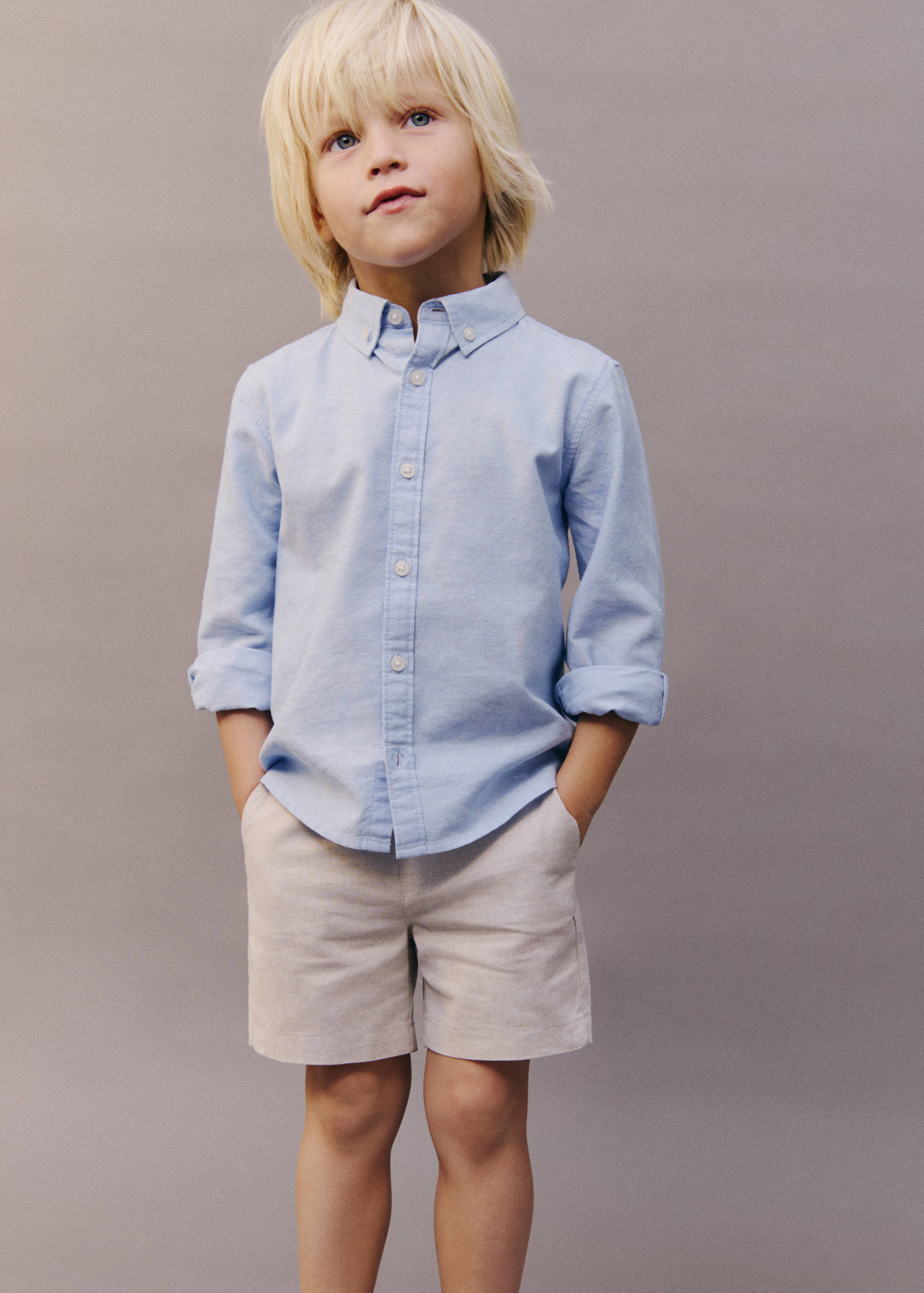 Linen-blend Bermuda shorts - Details of the article 5