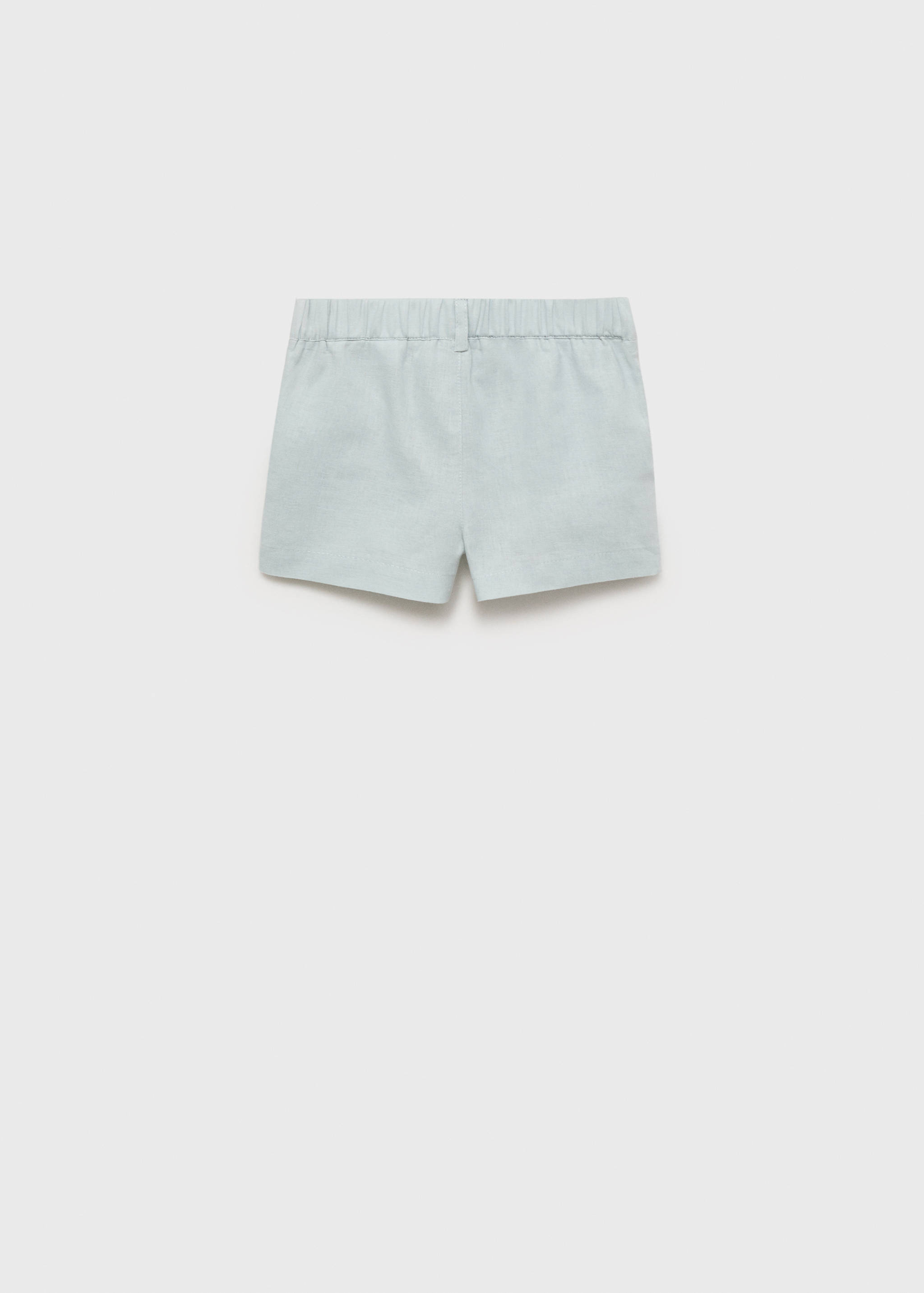 Linen-blend Bermuda shorts - Reverse of the article