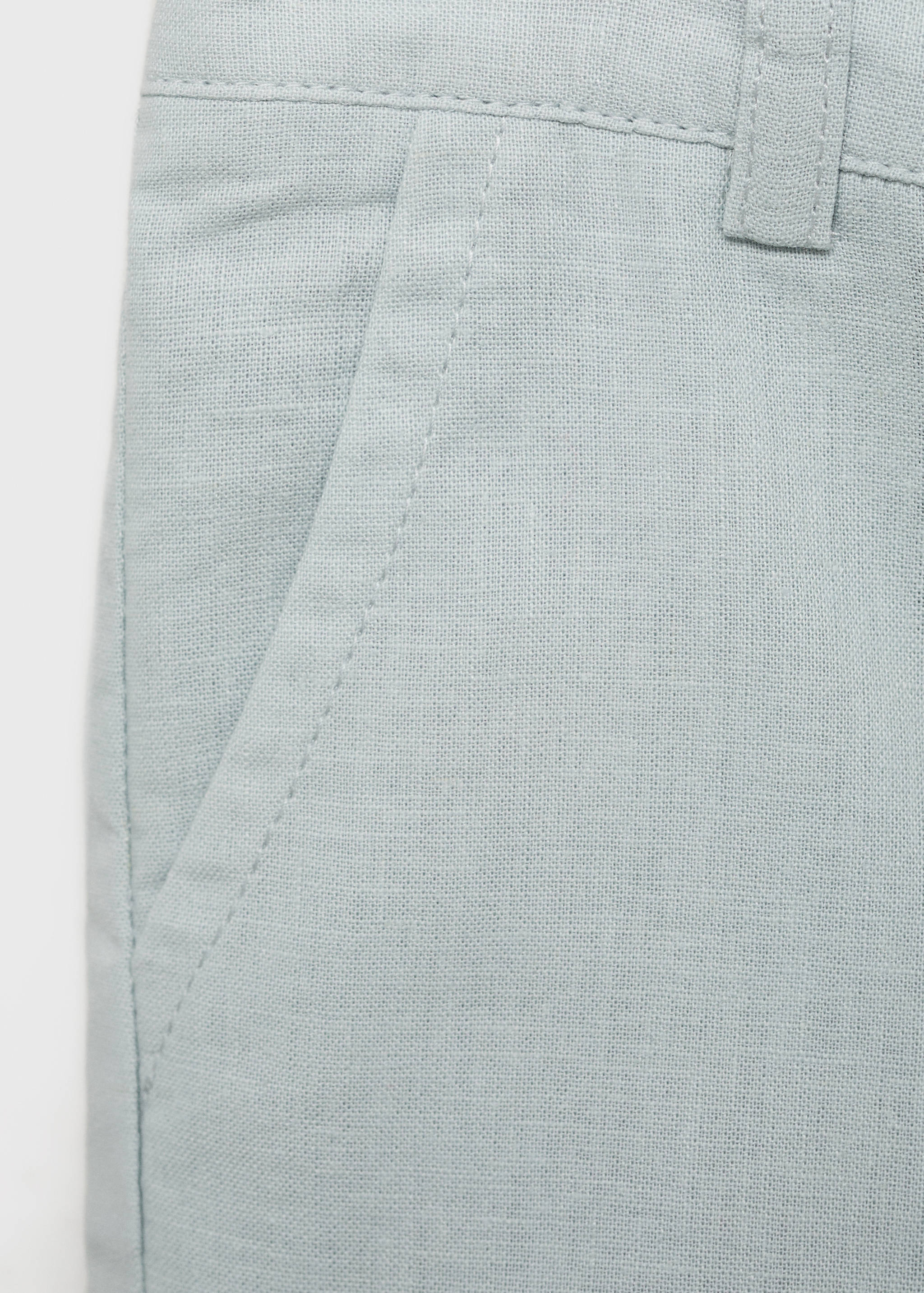 Linen-blend Bermuda shorts - Details of the article 8