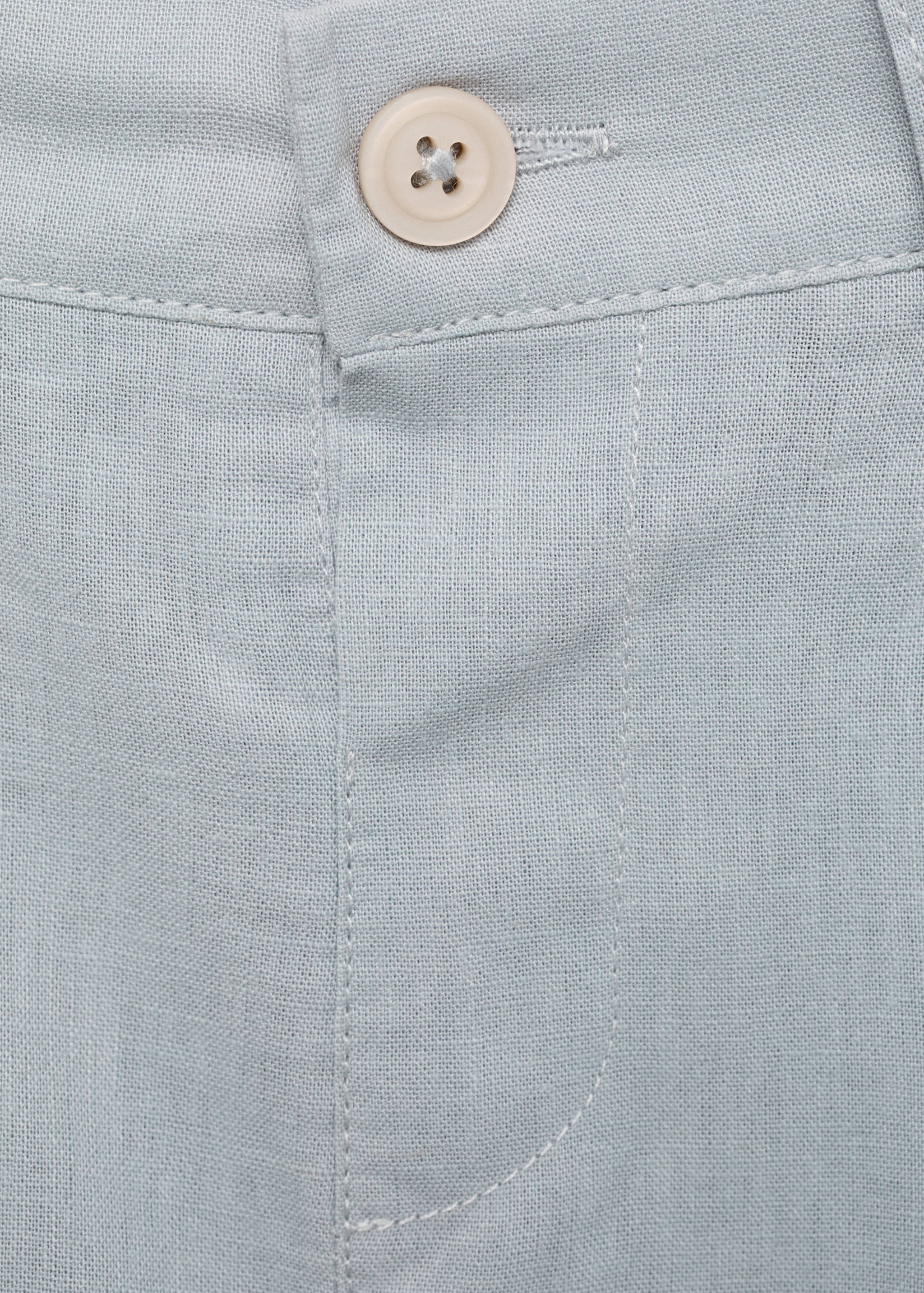 Linen-blend Bermuda shorts - Details of the article 8