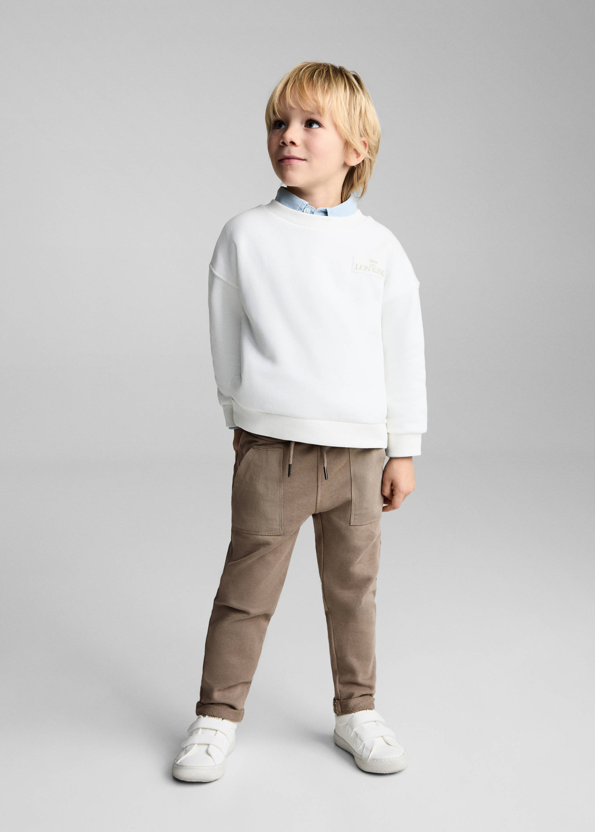 Cotton jogger-style trousers - General plane