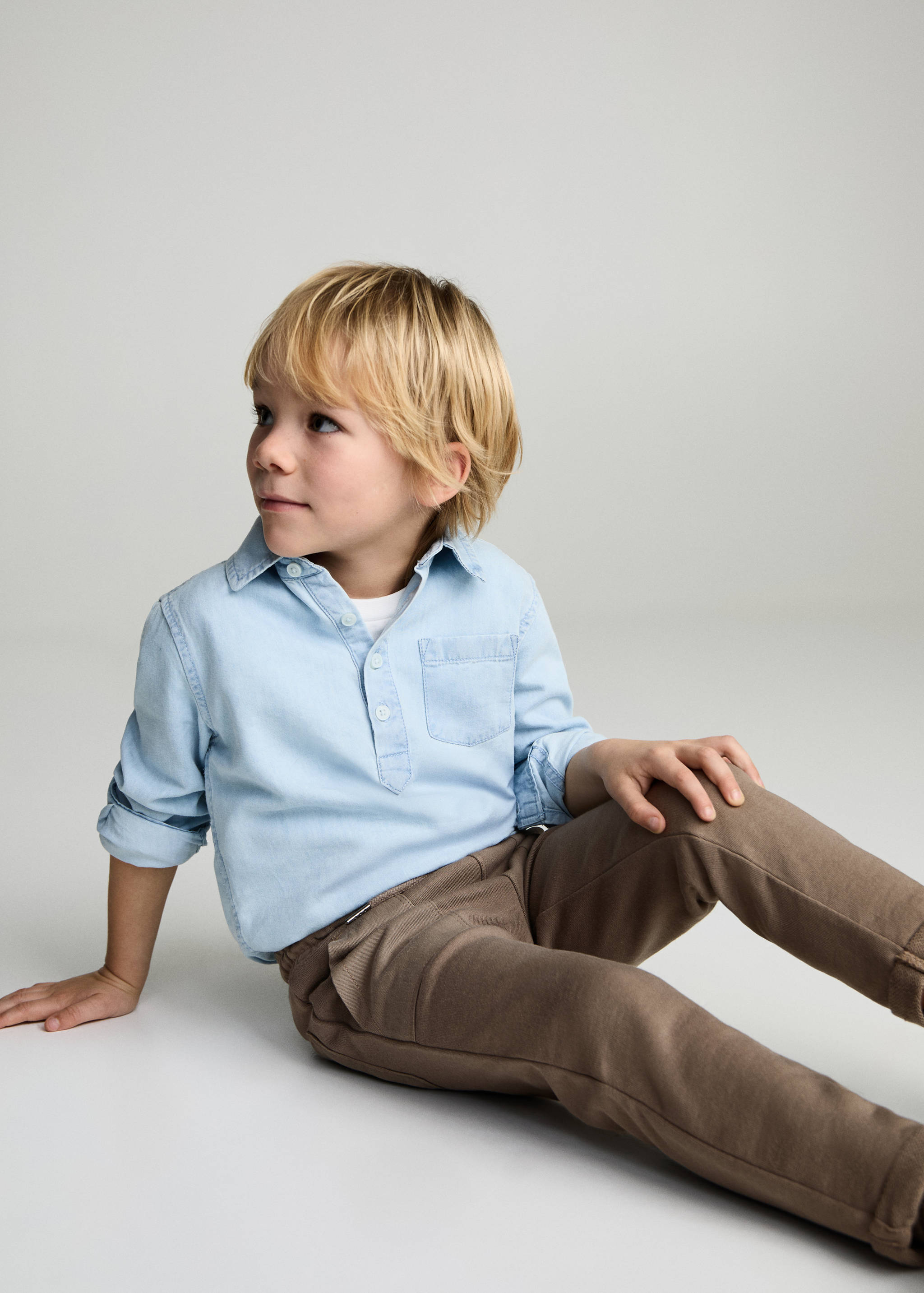 Cotton jogger-style trousers - Details of the article 2