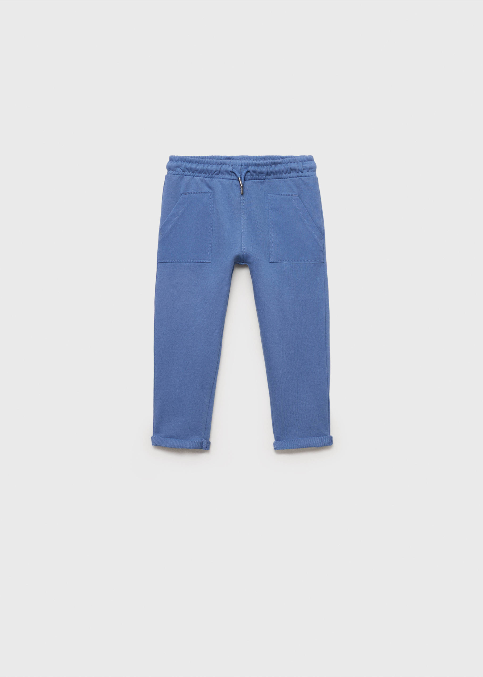 Cotton jogger-style trousers - Article without model, Blue. Ref: 87063635-00.