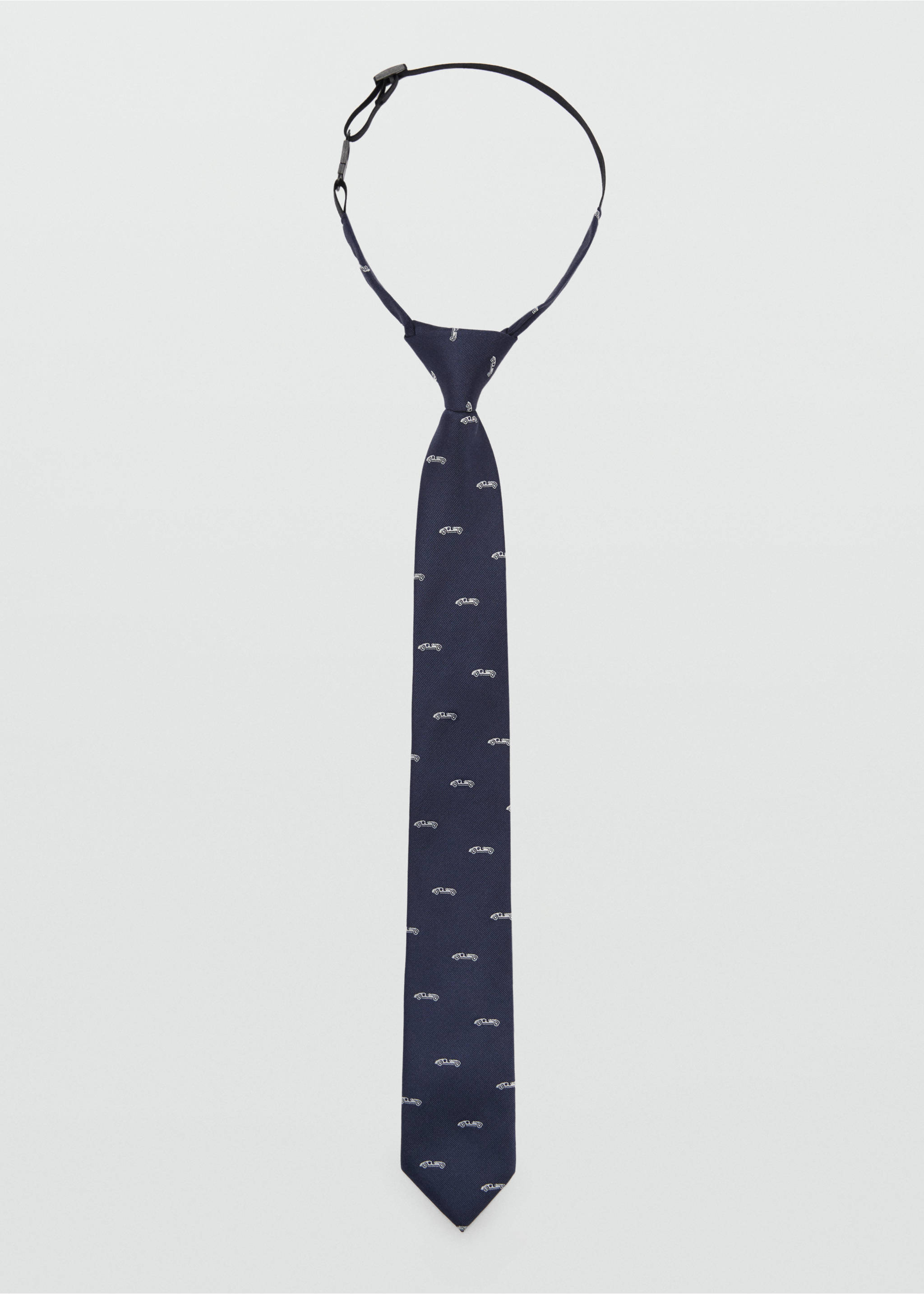 Printed tie - Article without model, Dark Navy. Ref: 87063638-00.