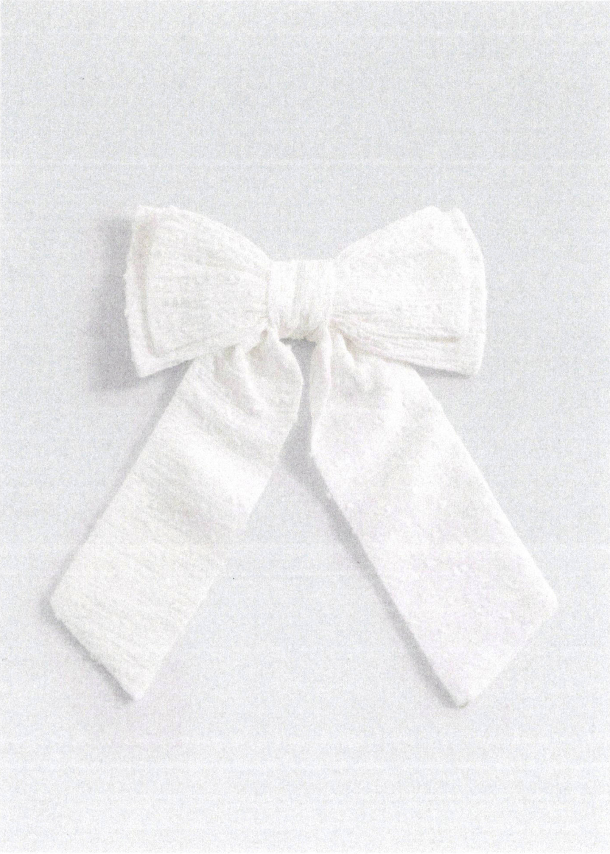 Plumeti bow barrette - Details of the article 5, White. Ref: 87063639-00.
