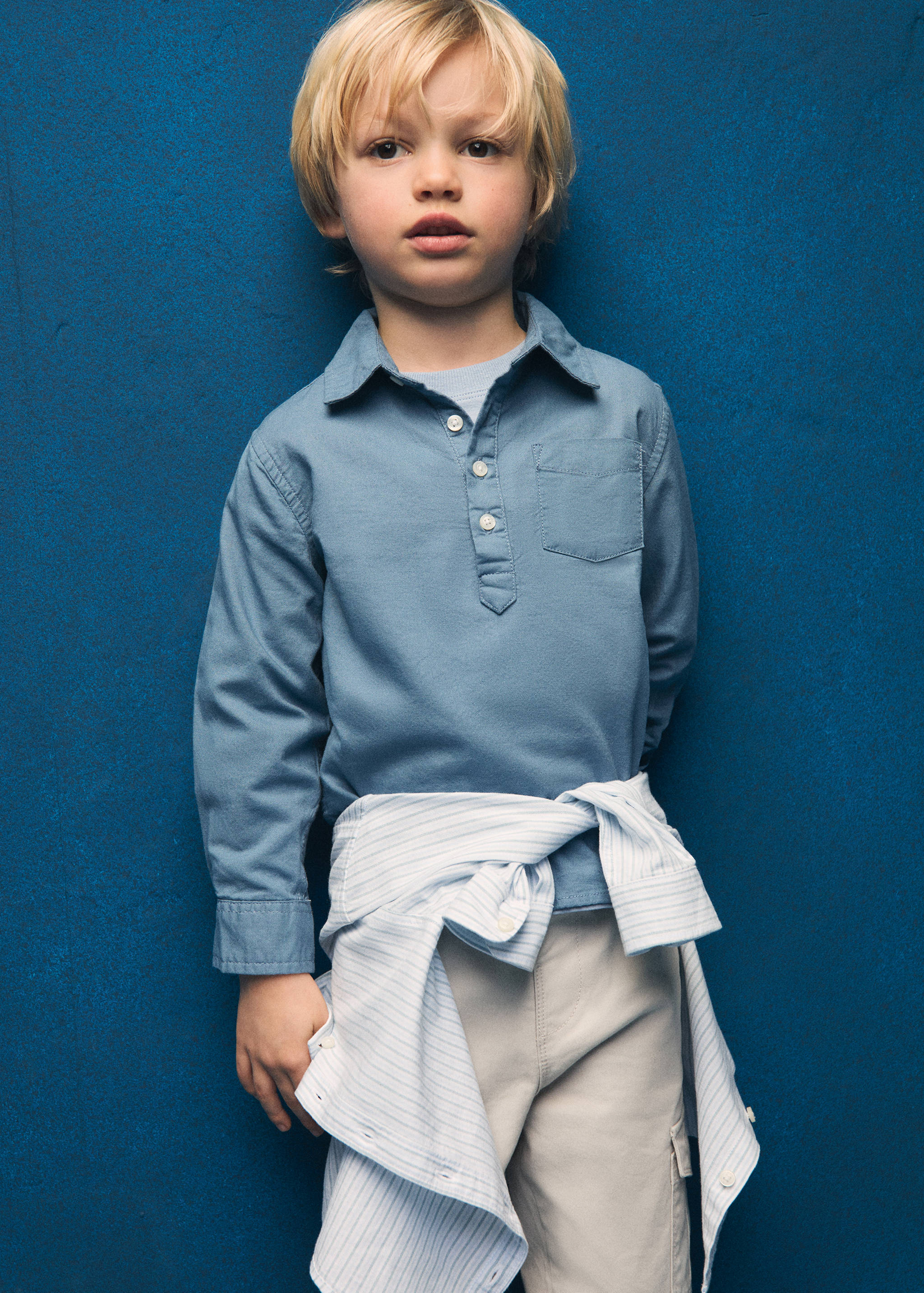 Polo style cotton shirt - Details of the article 5