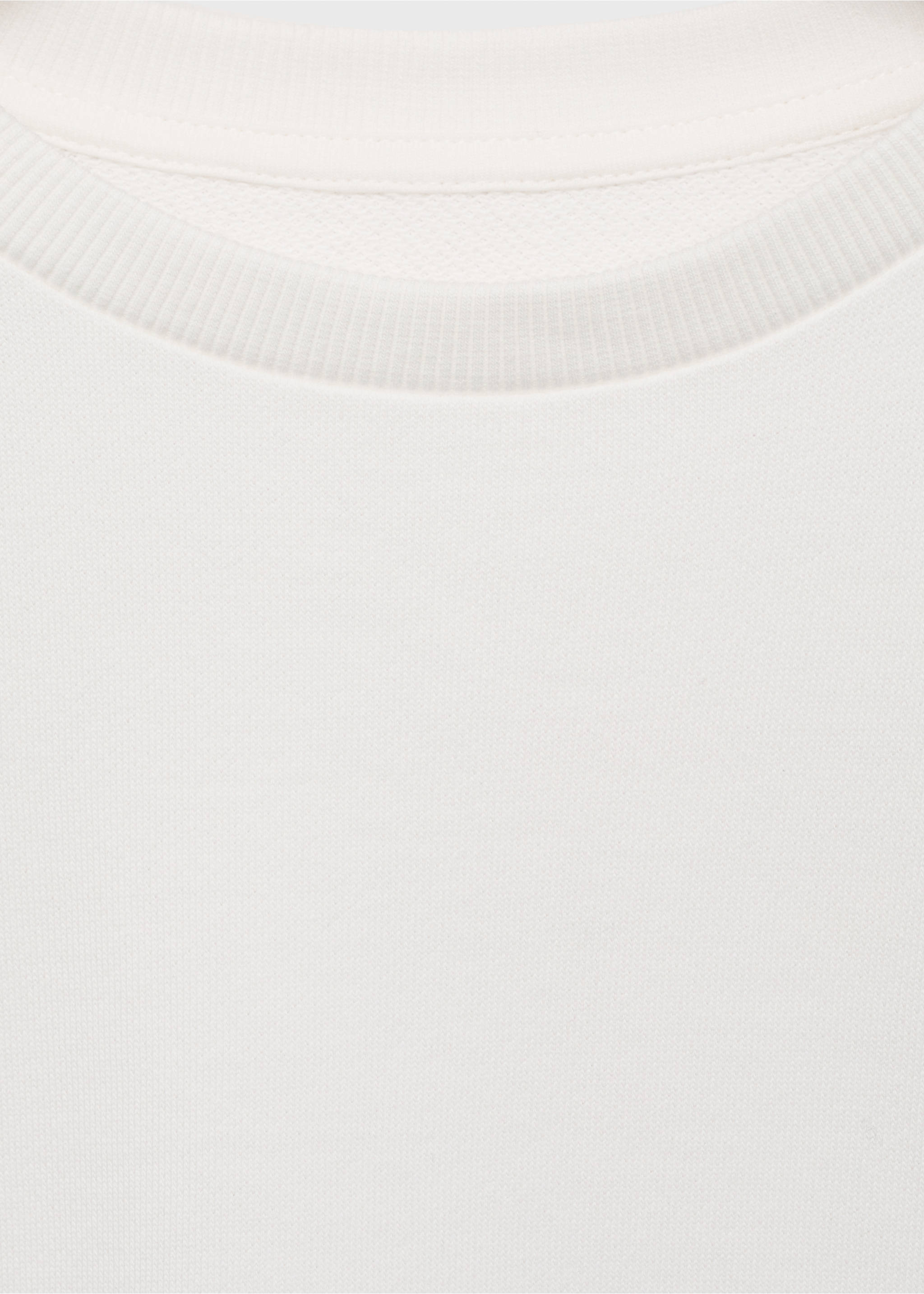 Floral embroidered sweatshirt - Details of the article 0, Off White. Ref: 87063643-00.