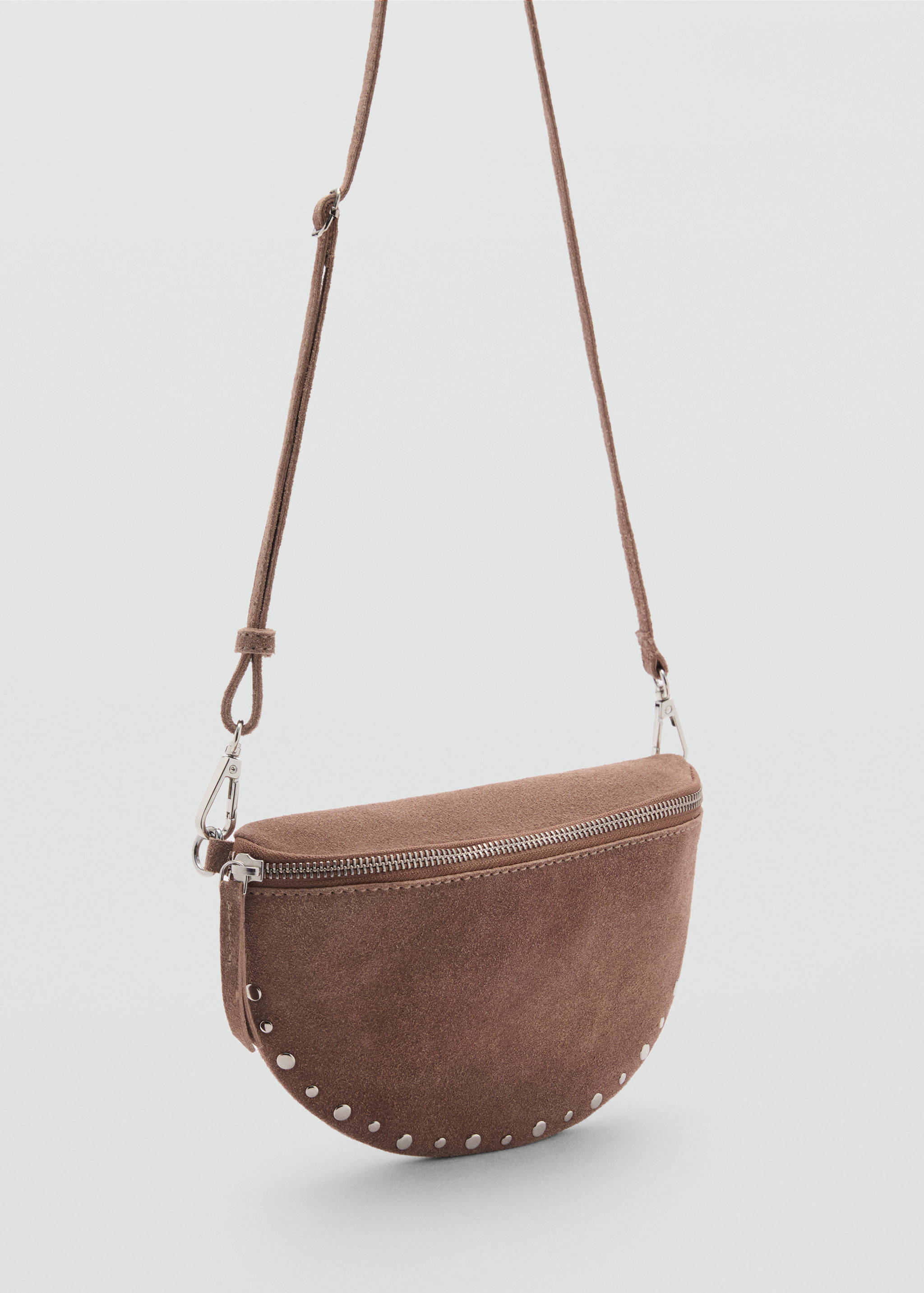 Stud leather bag - Medium plane
