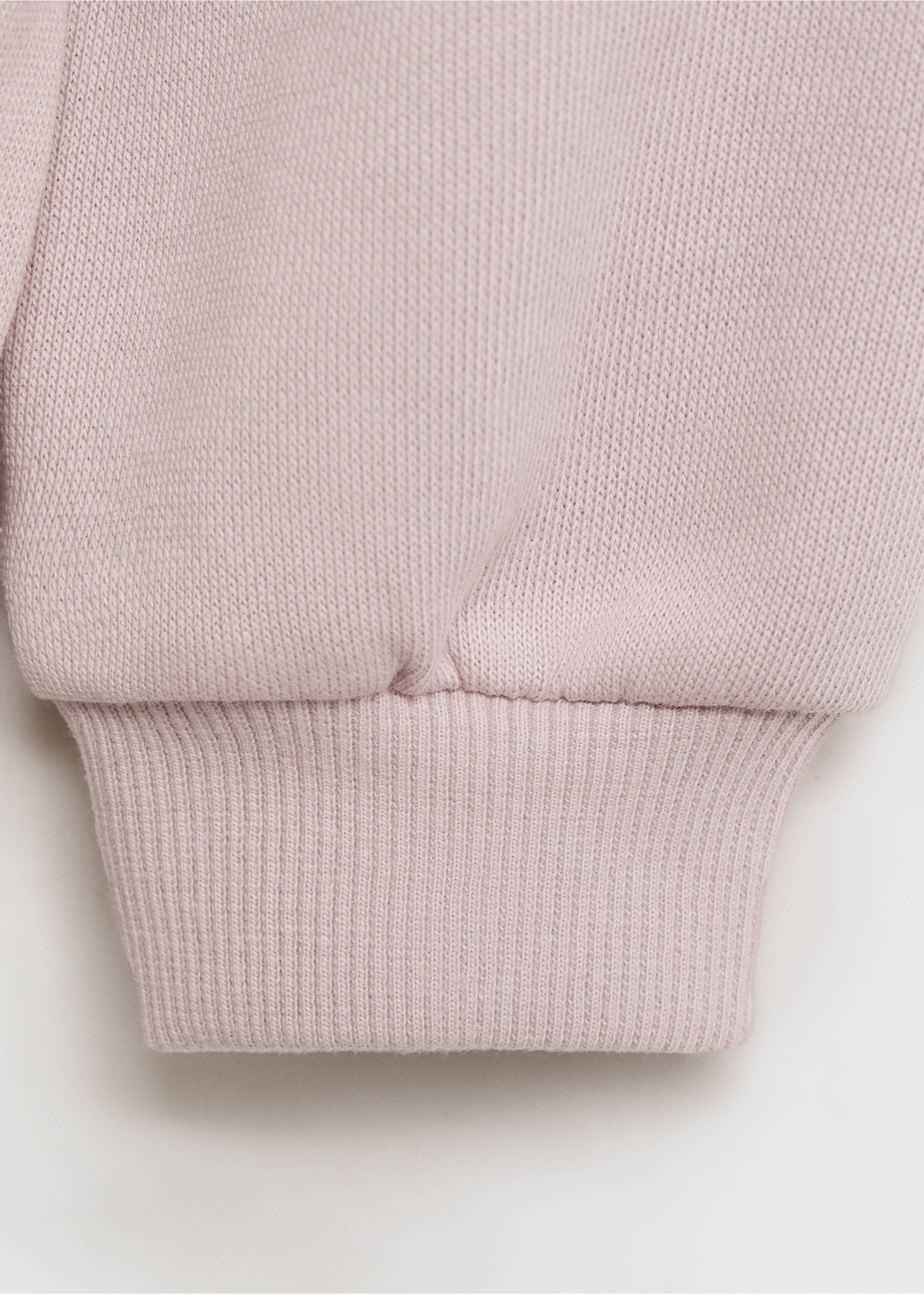 Embossed message cotton sweater - Details of the article 0, Pink. Ref: 87063646-00.
