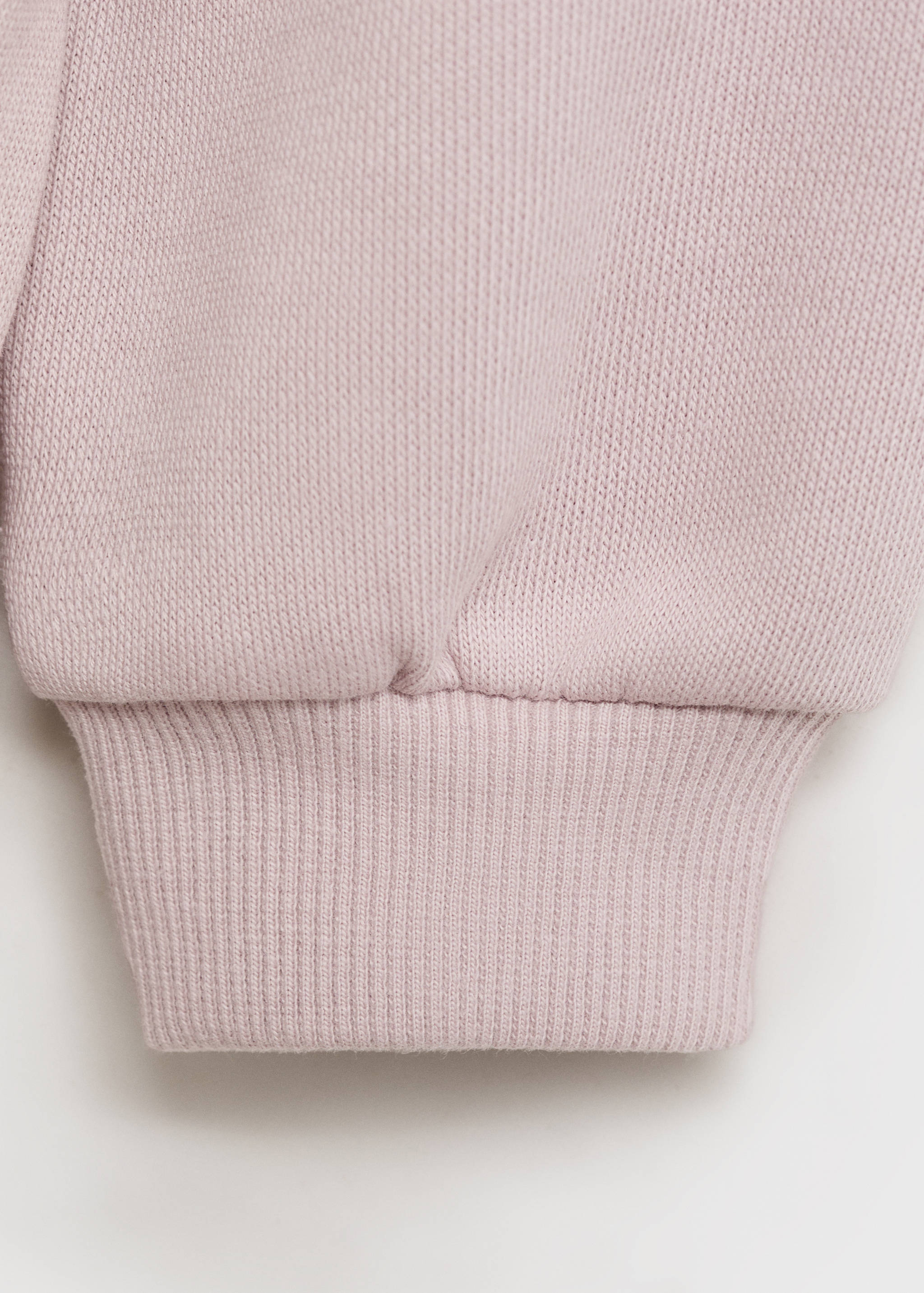 Embossed message cotton sweater - Details of the article 0