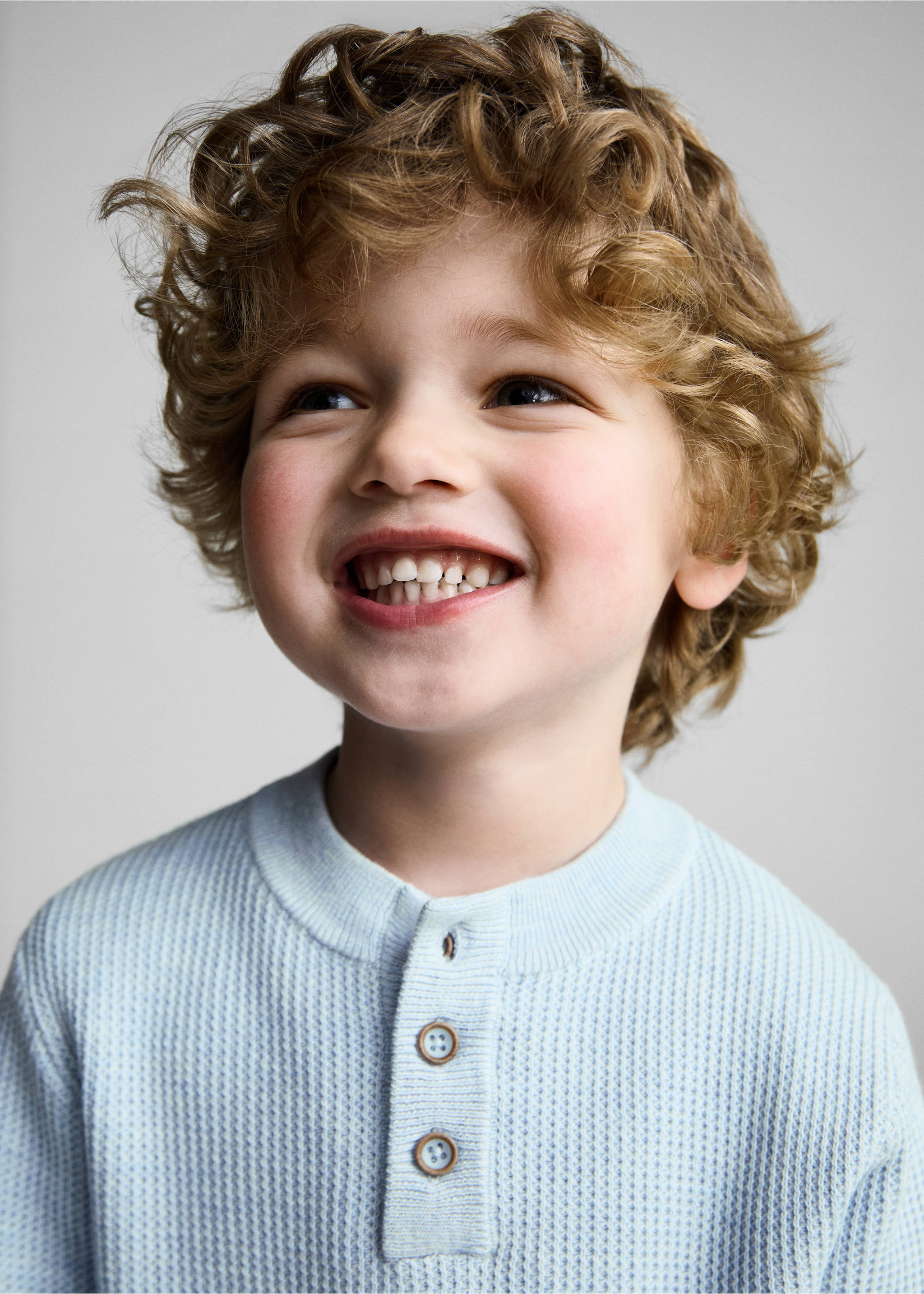 Pull-over maille coton - Détail de l'article 1, Bleu ciel. Ref: 87063647-00.