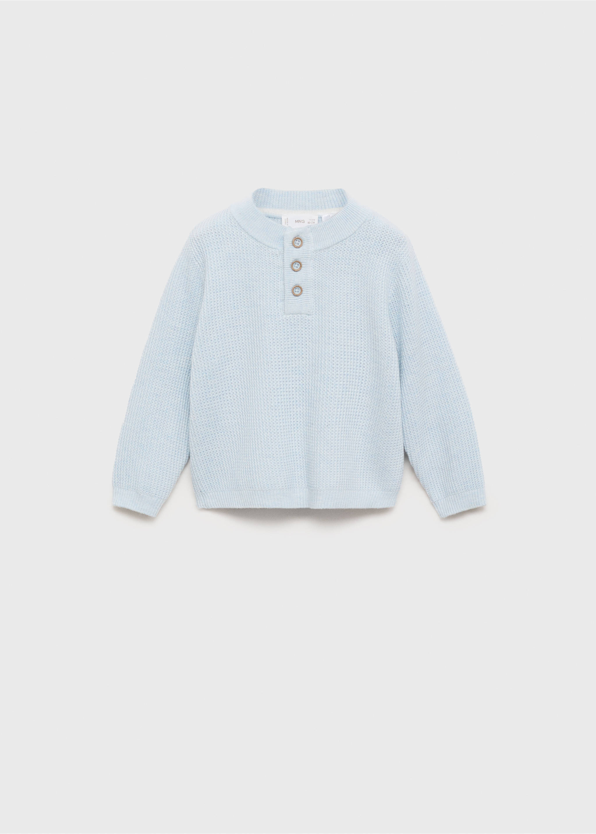 Pull-over maille coton - Article sans modèle, Bleu ciel. Ref: 87063647-00.