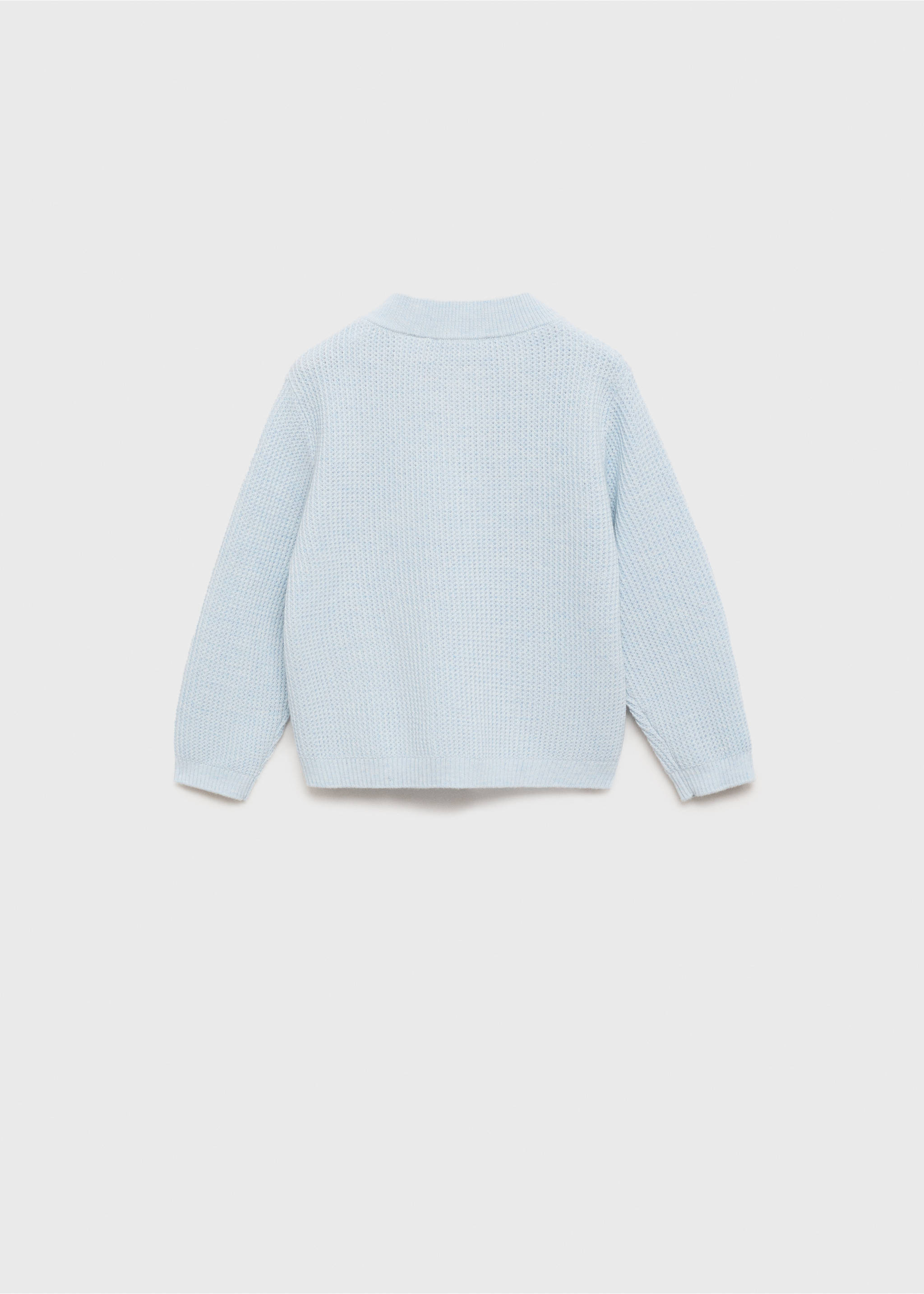 Pull-over maille coton - Verso de l’article, Bleu ciel. Ref: 87063647-00.