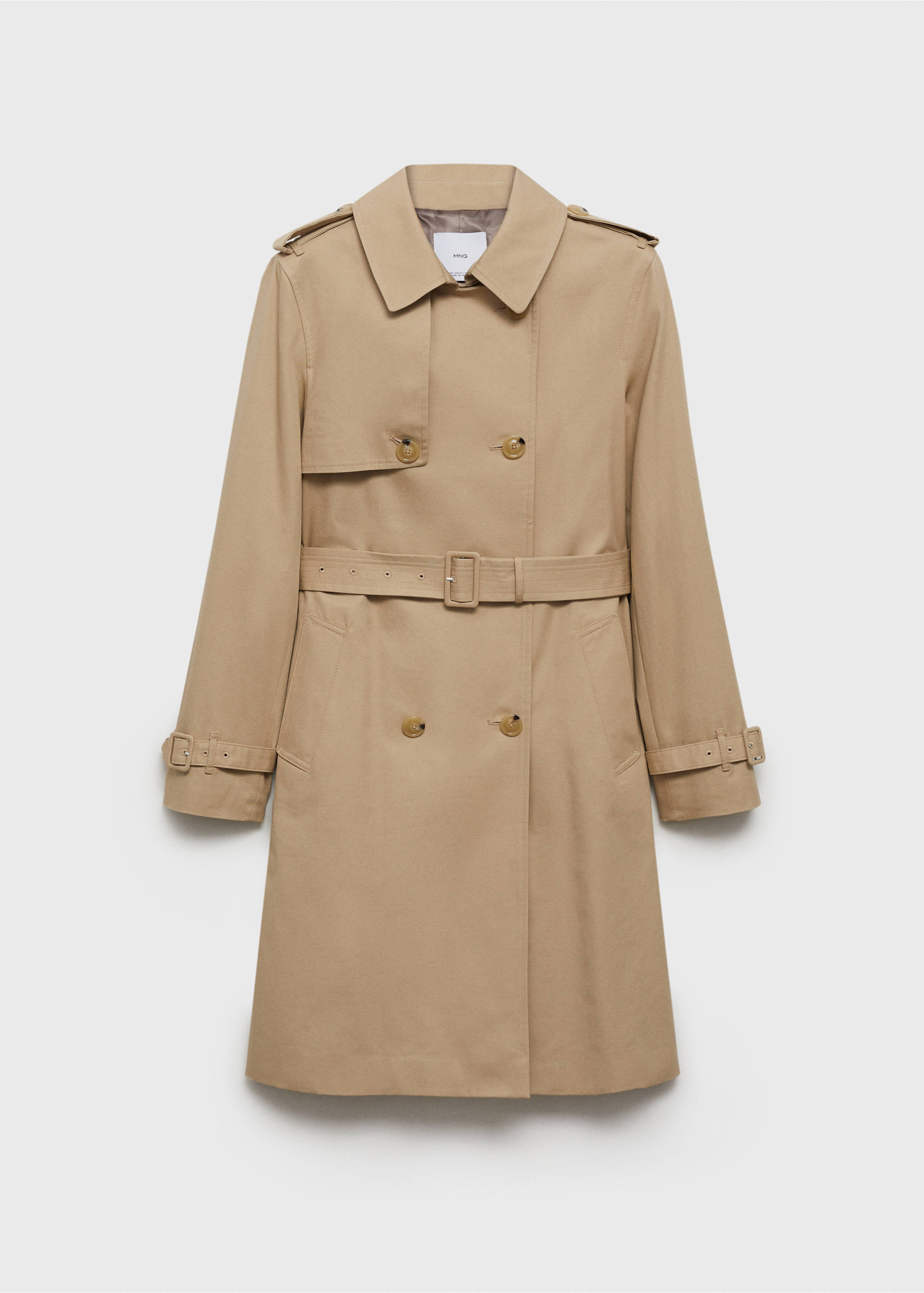 Classic trench coat with belt - Article without model, Beige. Ref: 87064062-00.