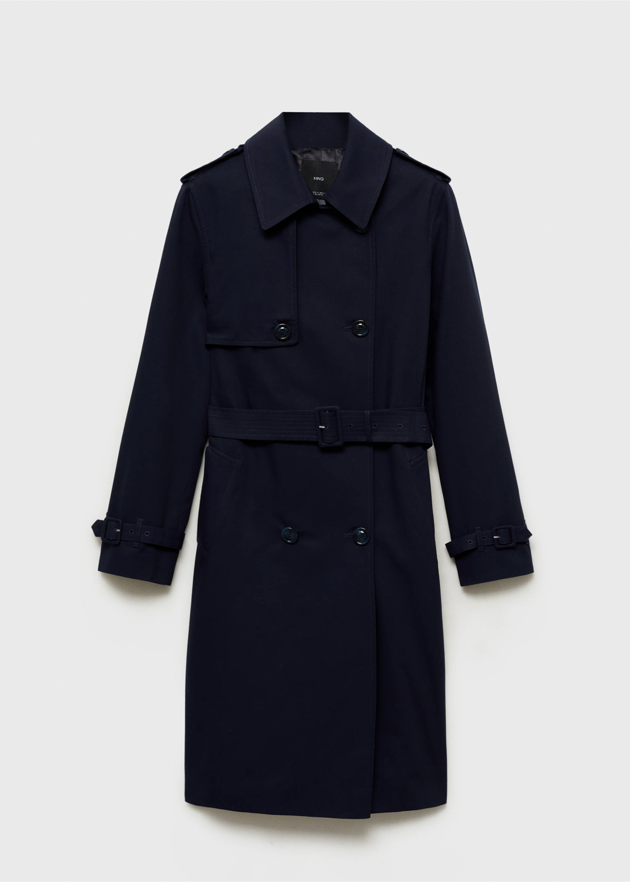 Classic trench coat with belt - Article without model, Dark Navy. Ref: 87064062-00.