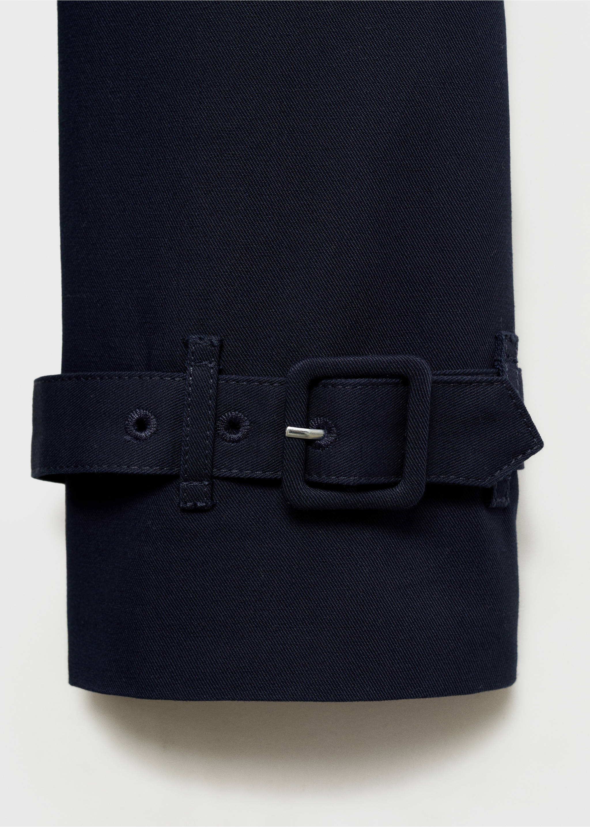 Classic trench coat with belt - Details of the article 0, Dark Navy. Ref: 87064062-00.