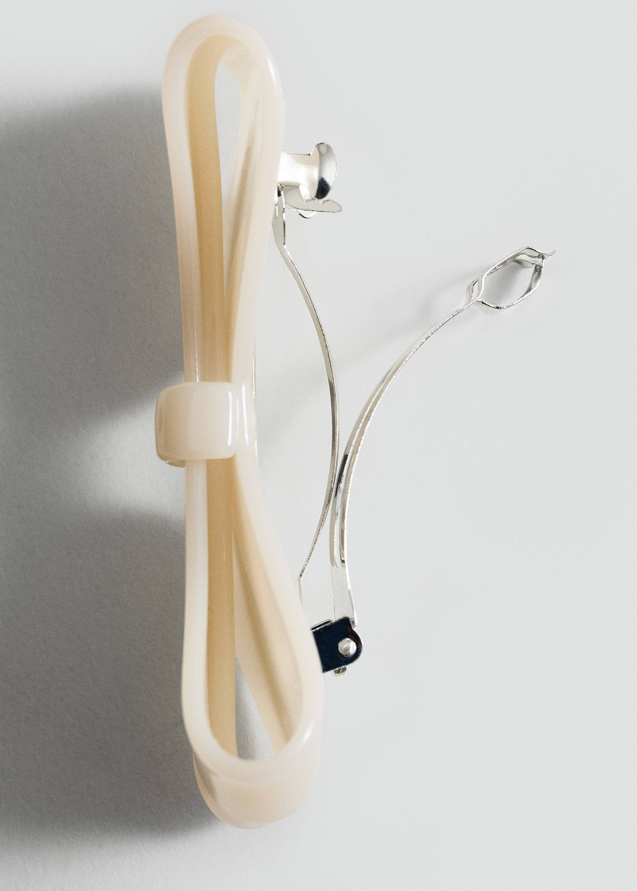 Rosett hårspänne - Bild av mittparti