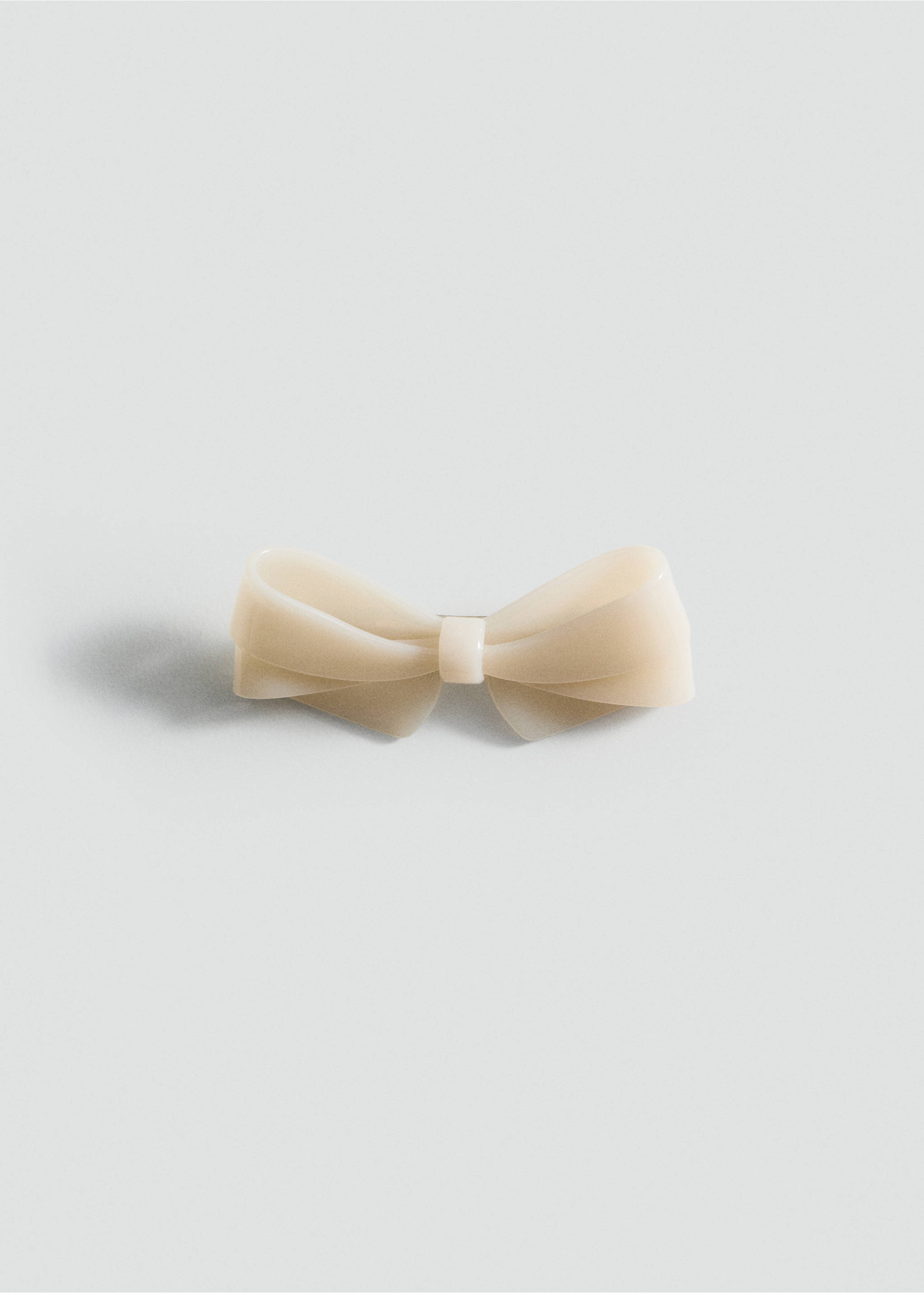 Bow hairclip - Article without model, Off White. Ref: 87064067-00.
