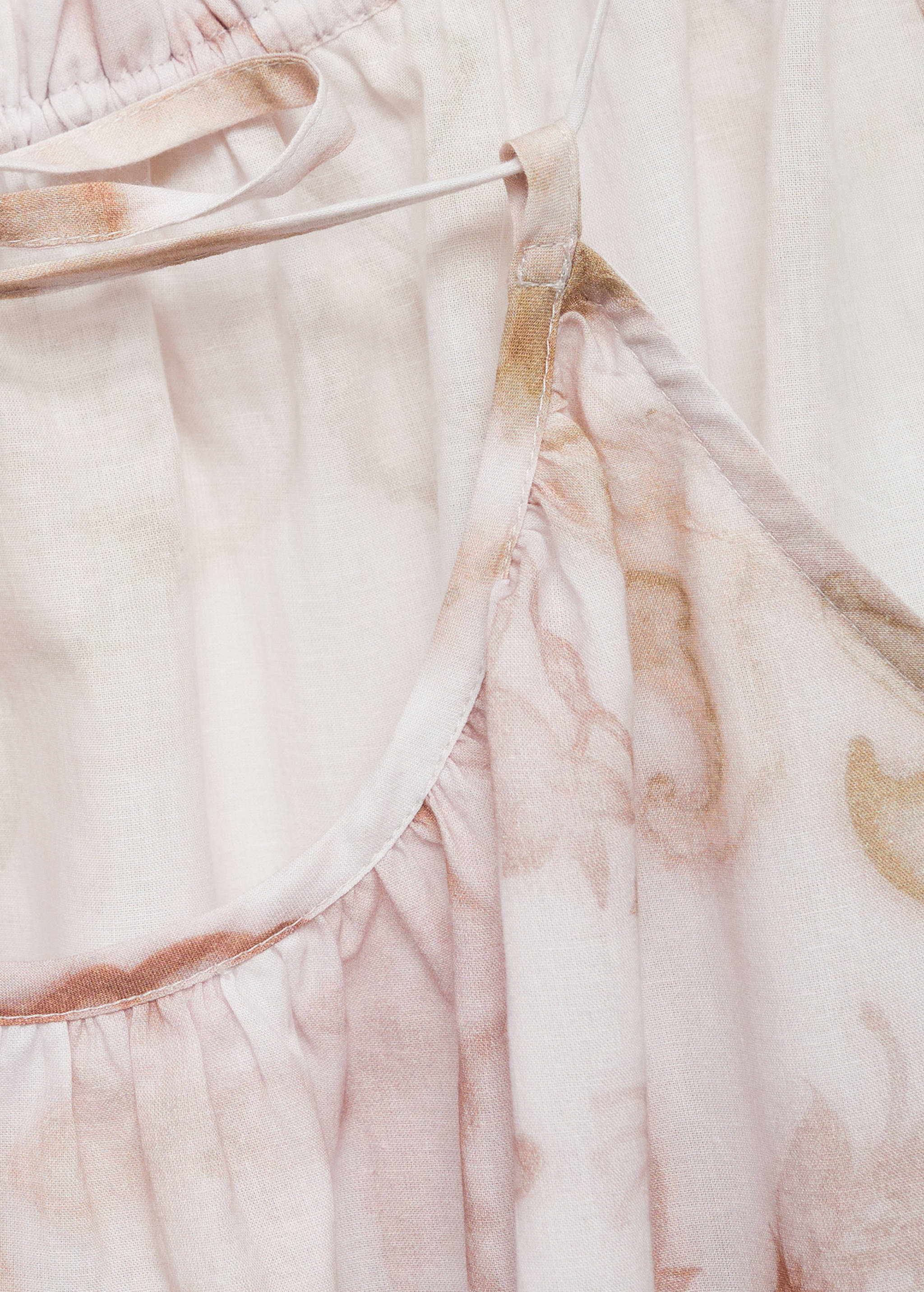 Floral print cotton nightdress - Details of the article 0