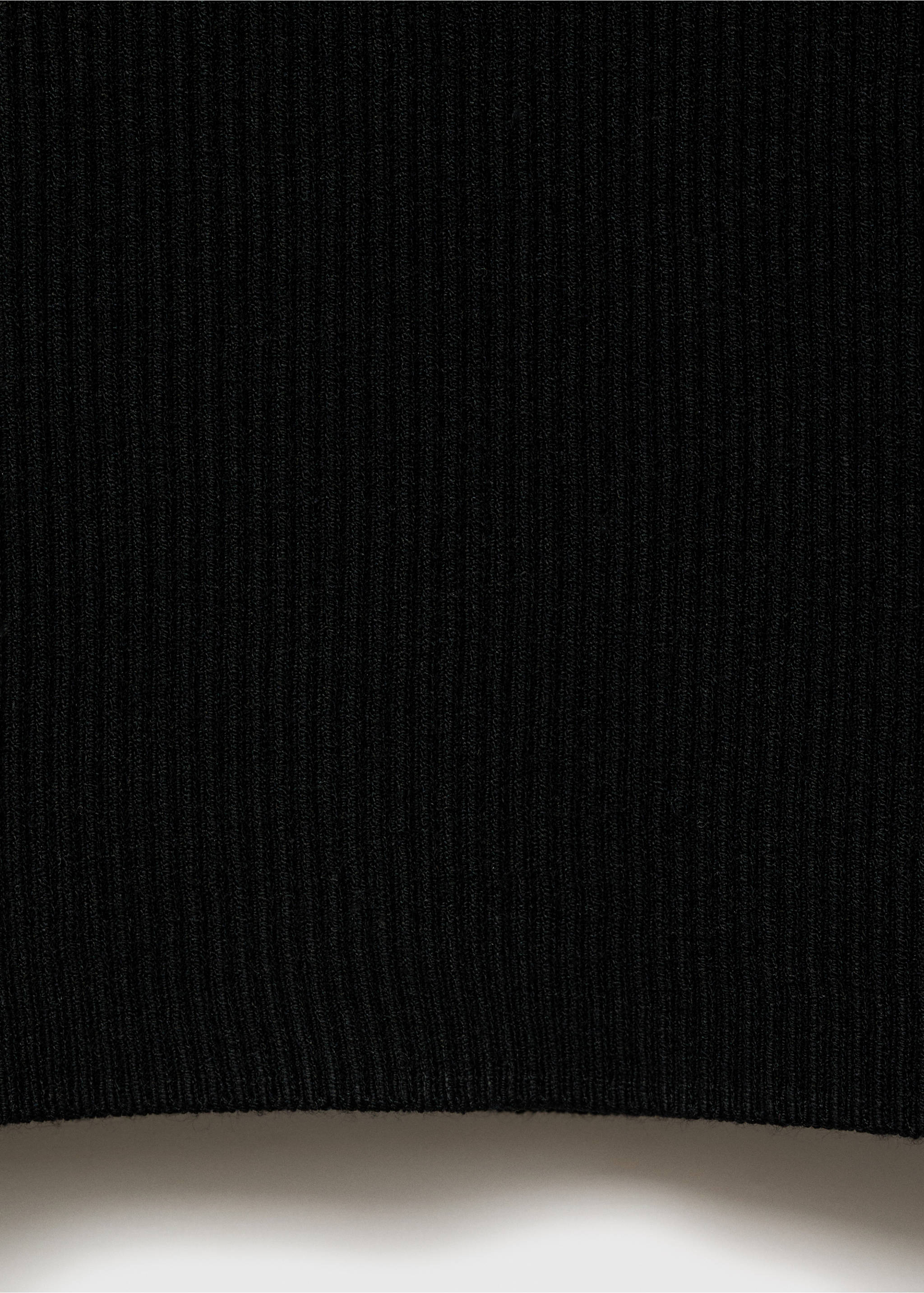 Ribbed top with contrasting trim - Details of the article 0, Black. Ref: 87064074-00.