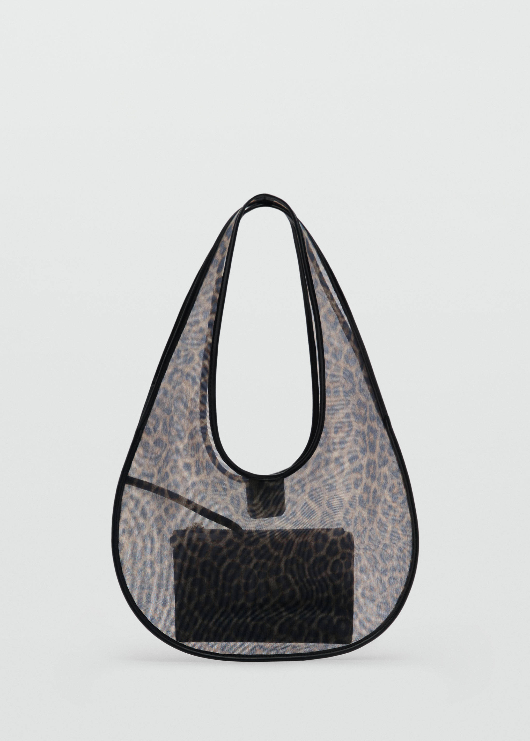 Halbtransparente Handtasche mit Animal Print - Artikel ohne Model